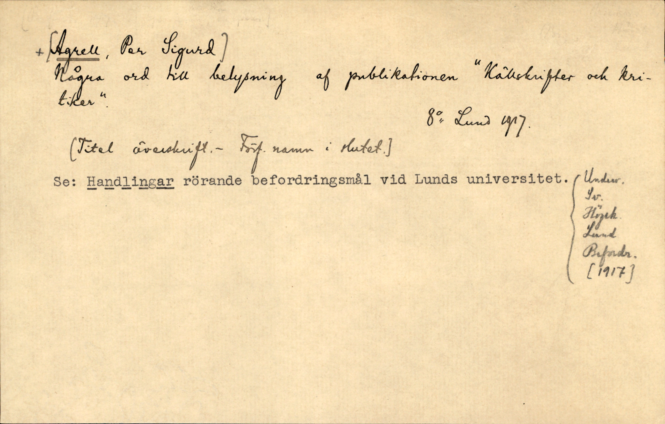 Catalogue Card_141400