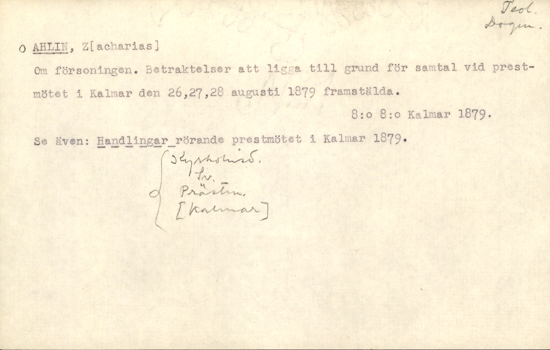 Catalogue Card_142257