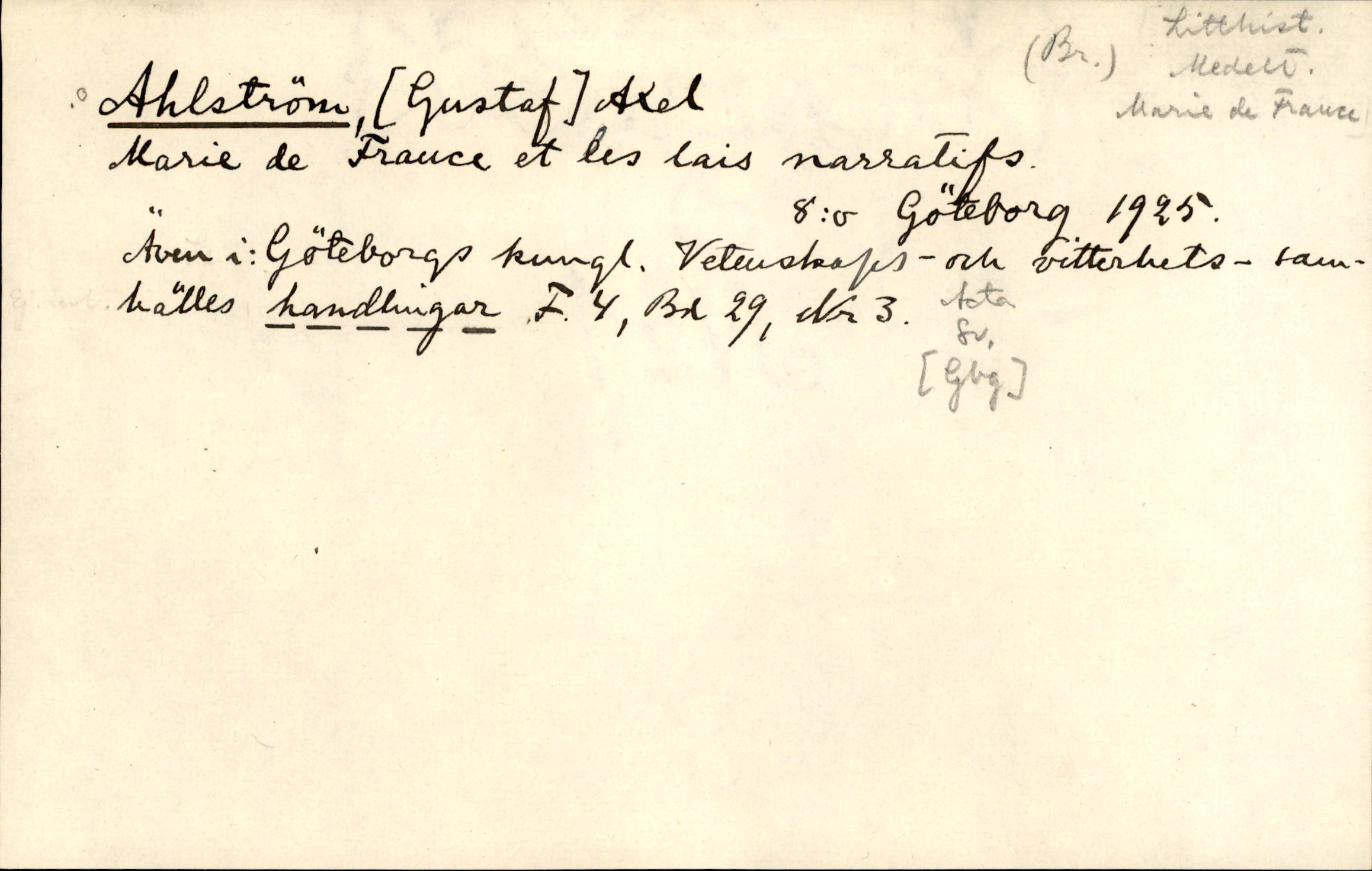 Catalogue Card_142605