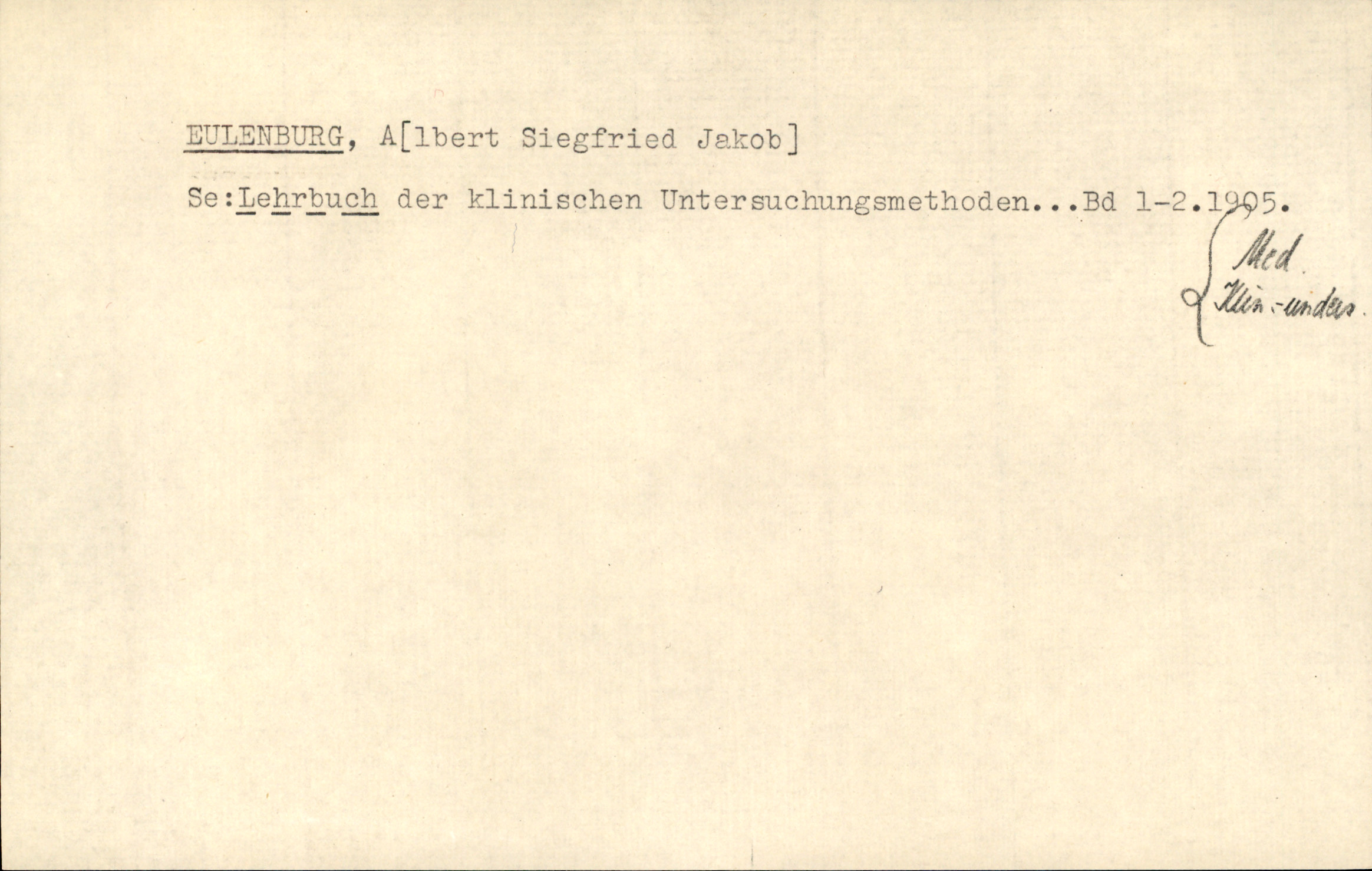 Catalogue Card