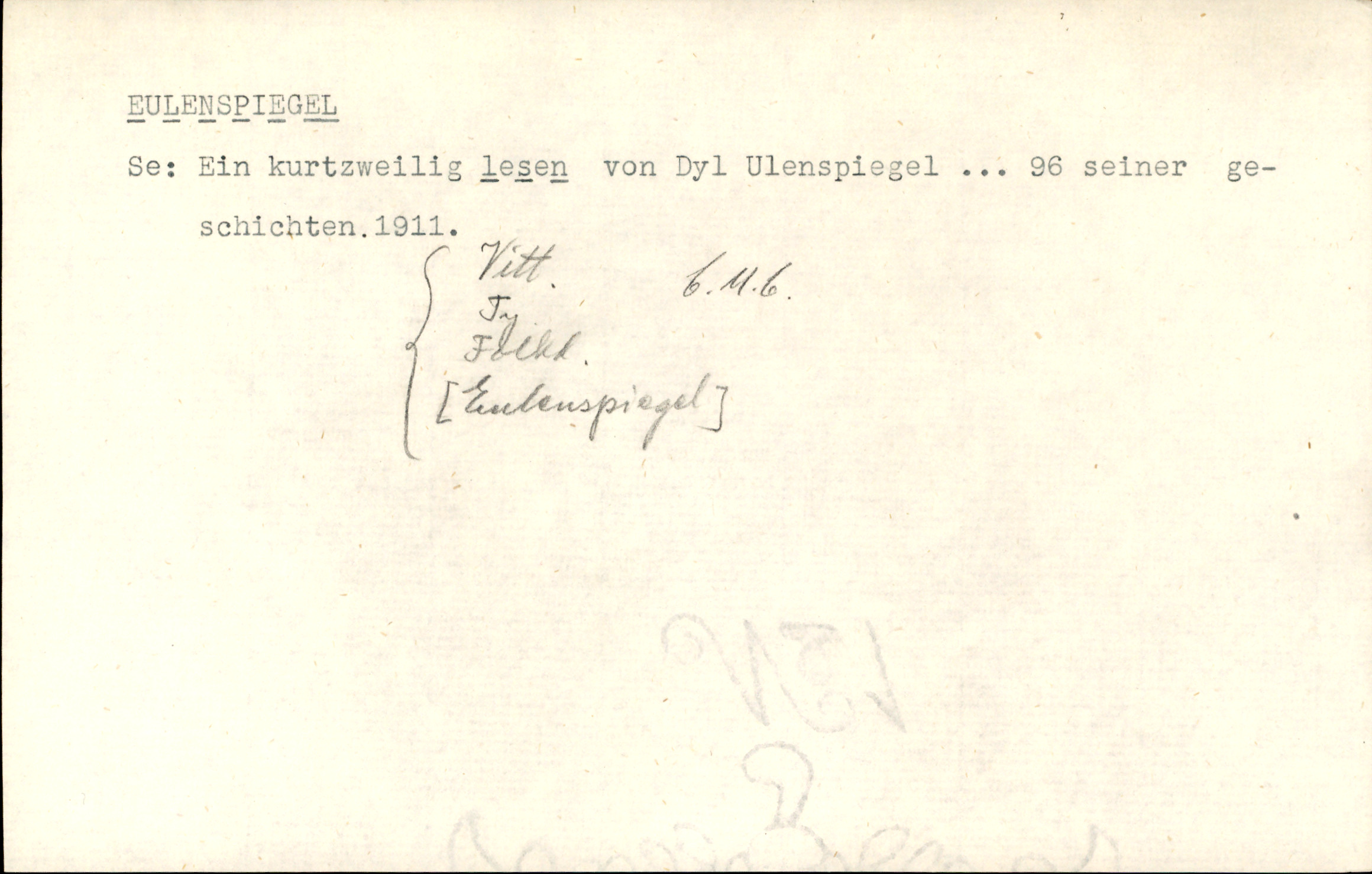 Catalogue Card