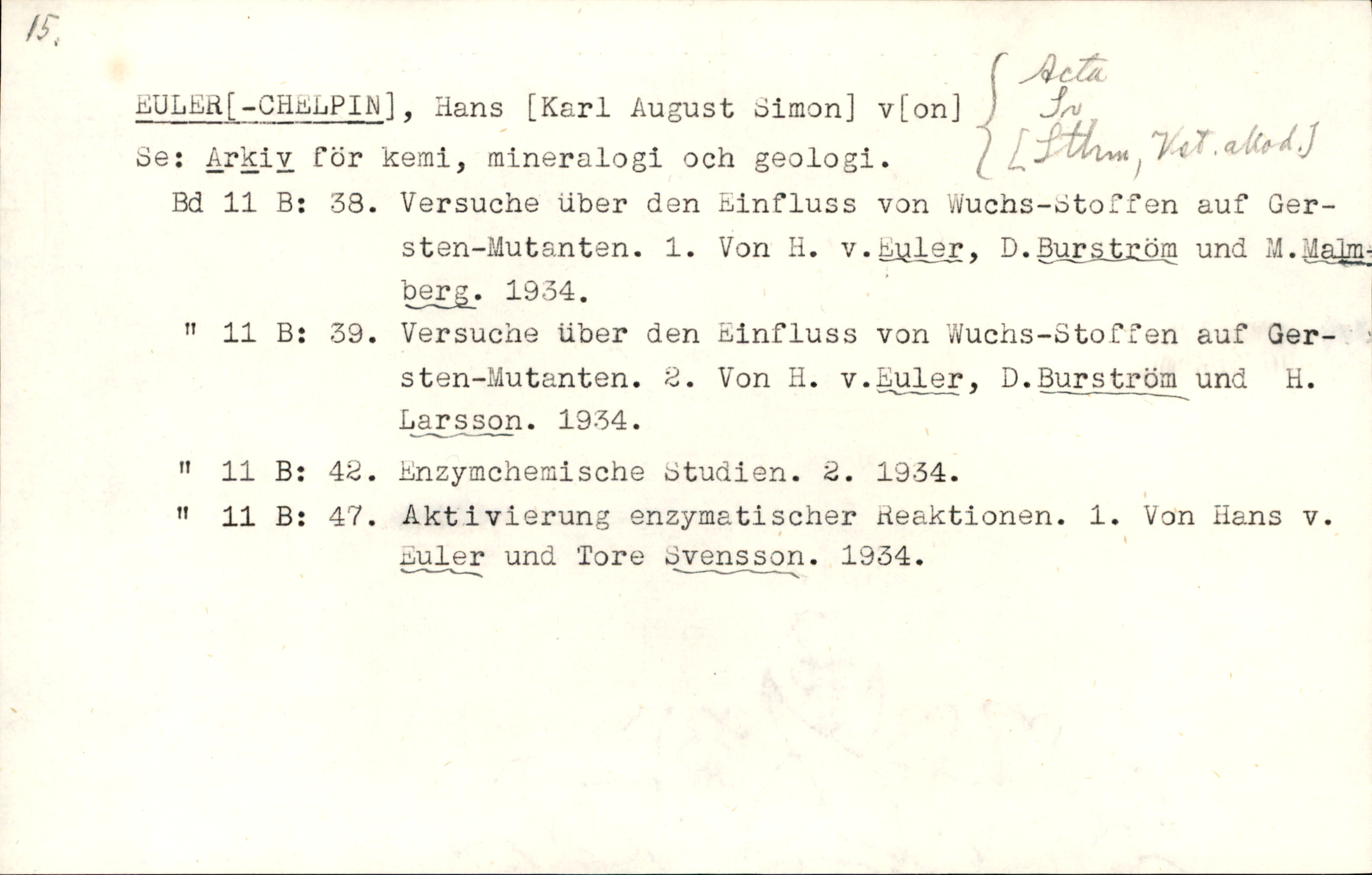Catalogue Card