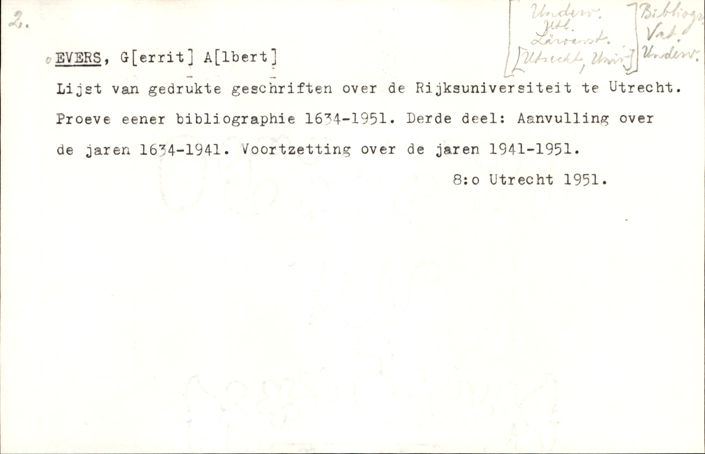 Catalogue Card