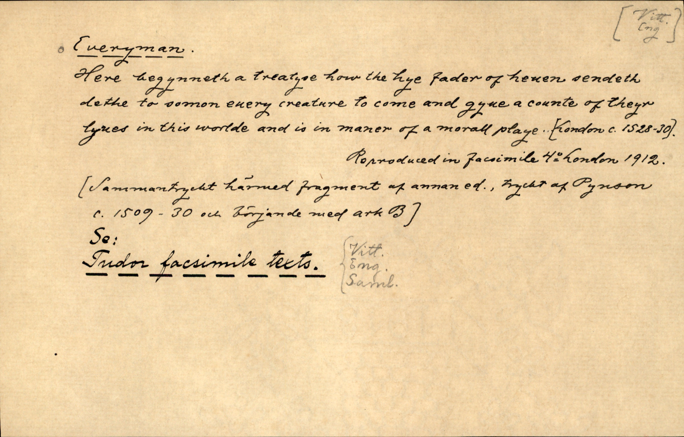 Catalogue Card