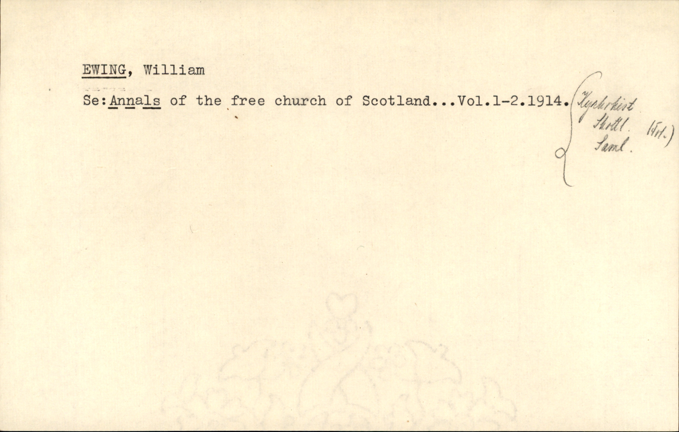 Catalogue Card