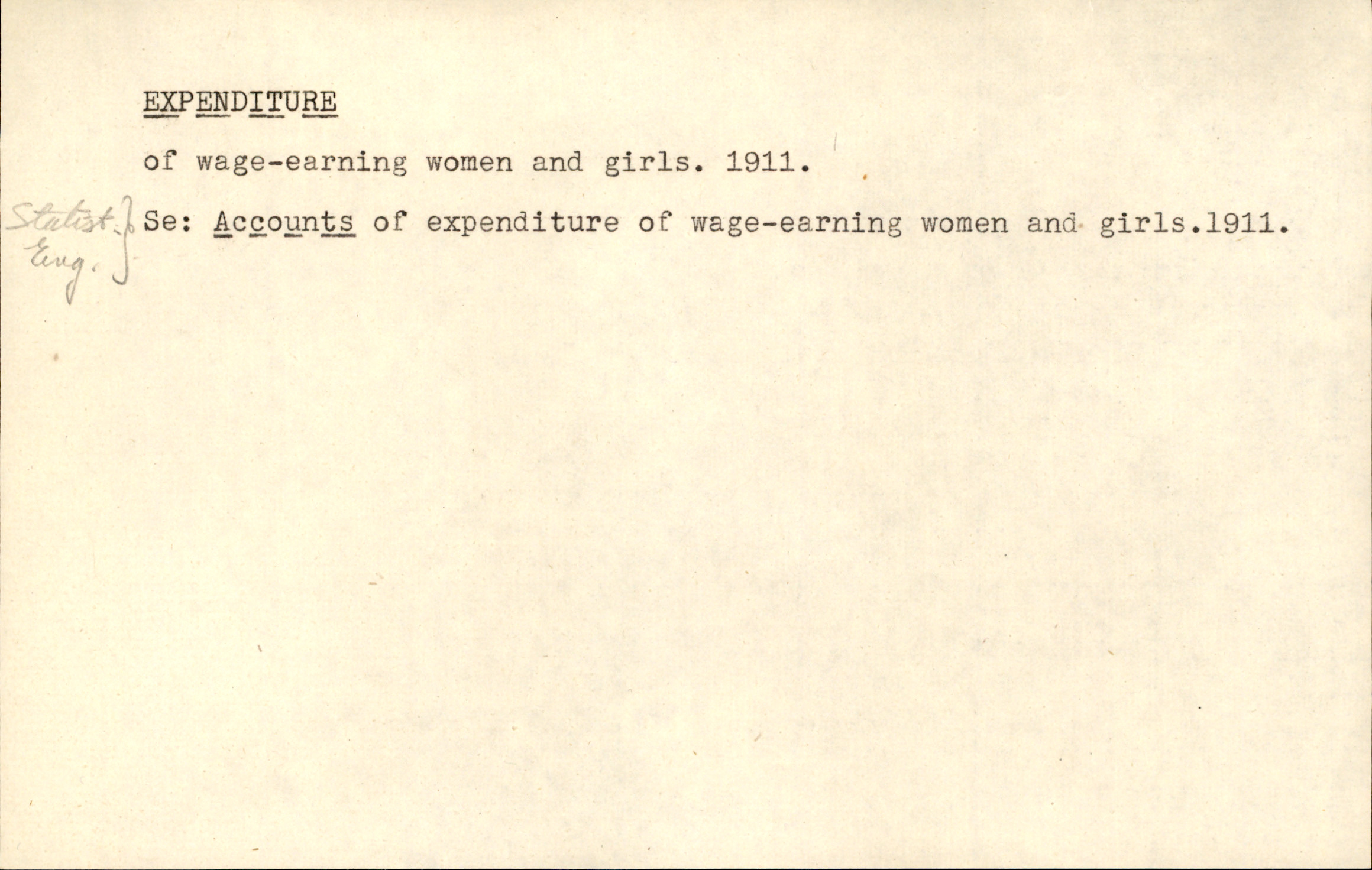 Catalogue Card
