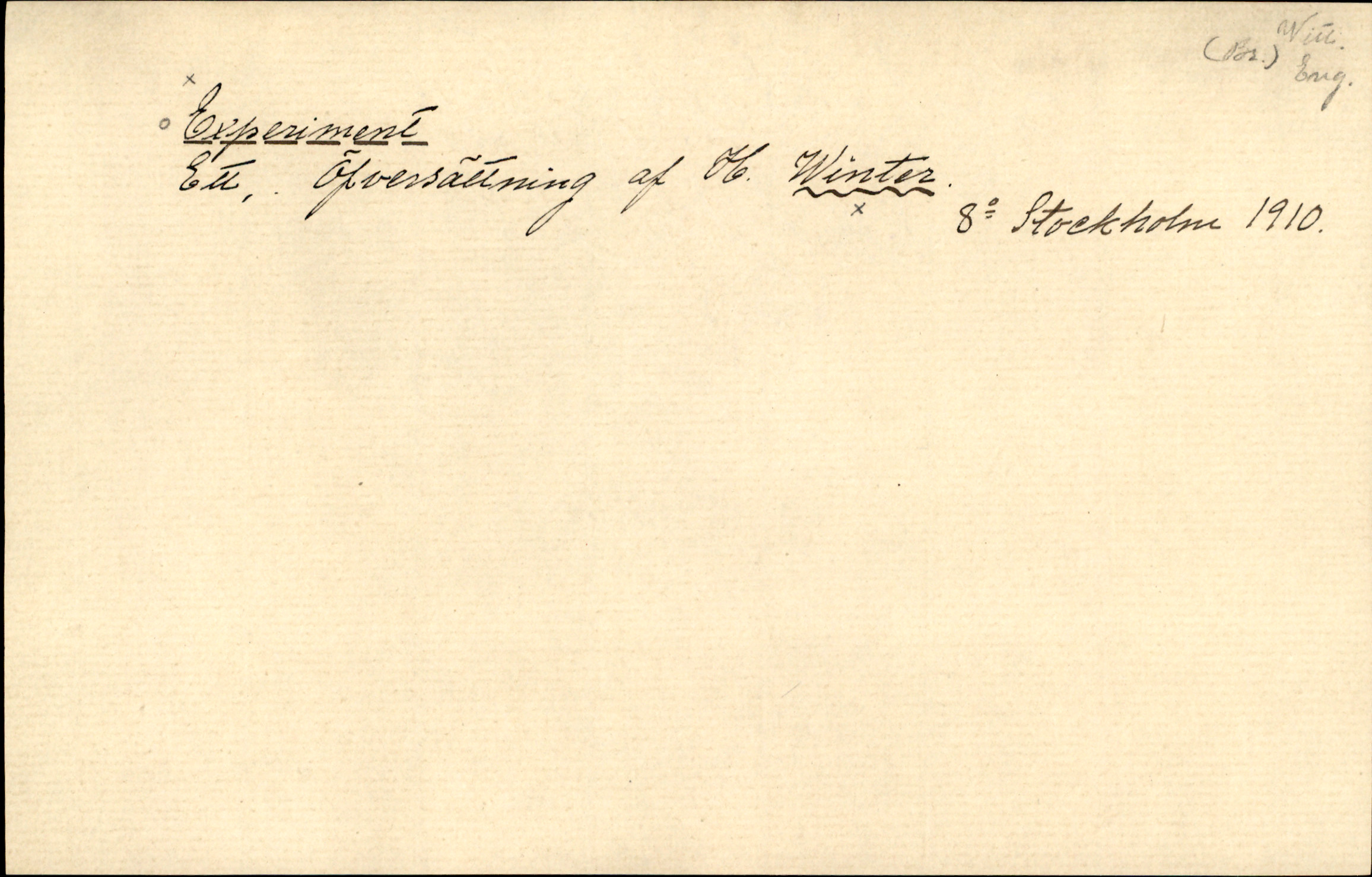 Catalogue Card