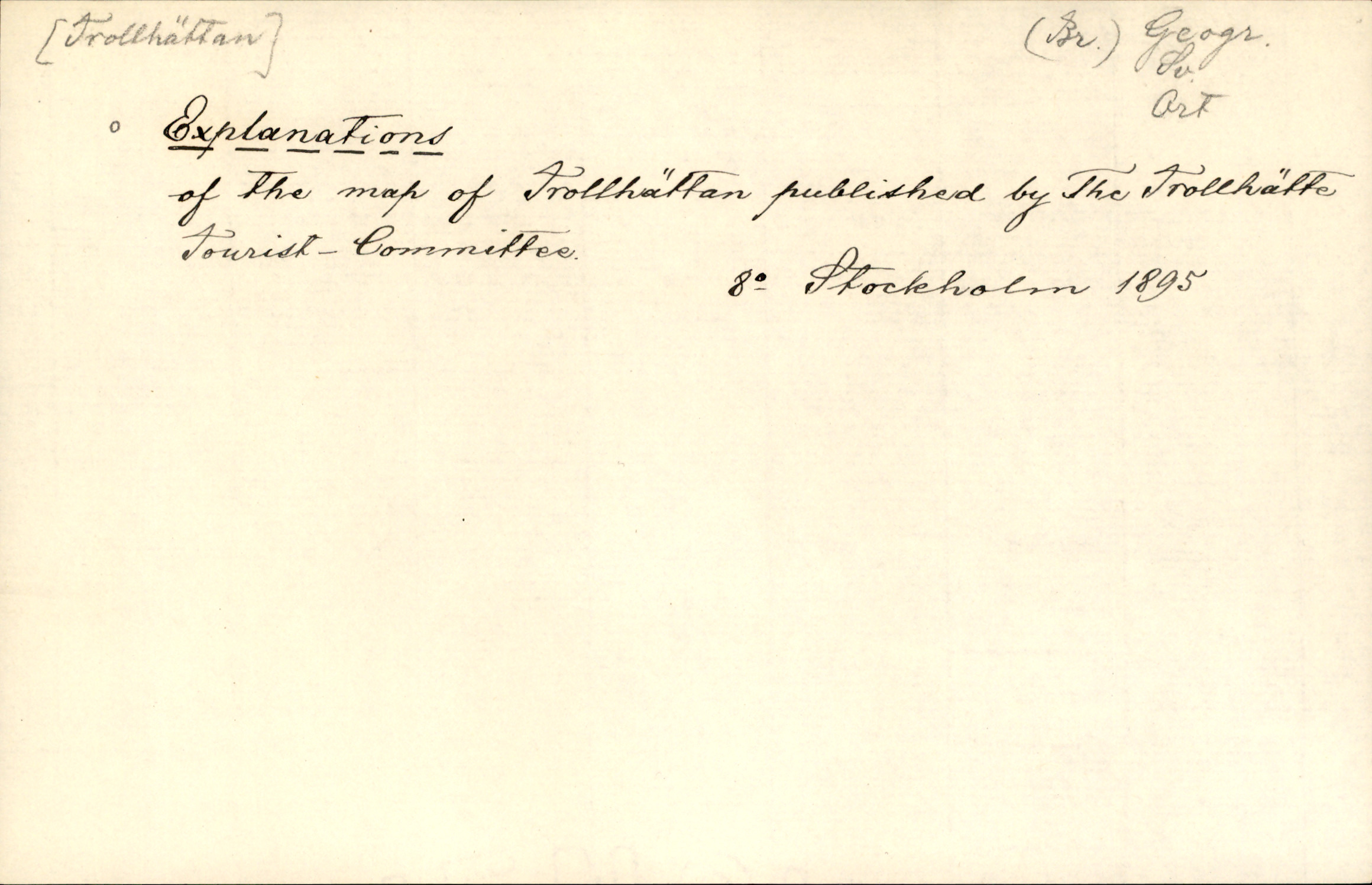 Catalogue Card