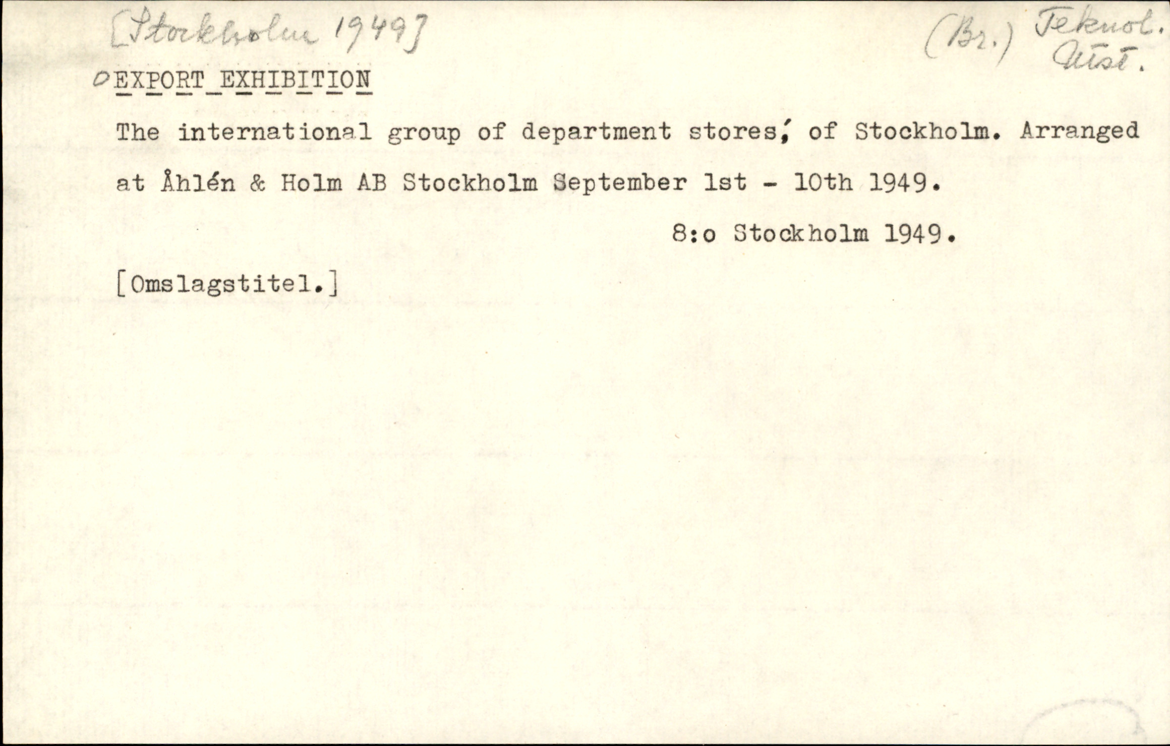 Catalogue Card_342285