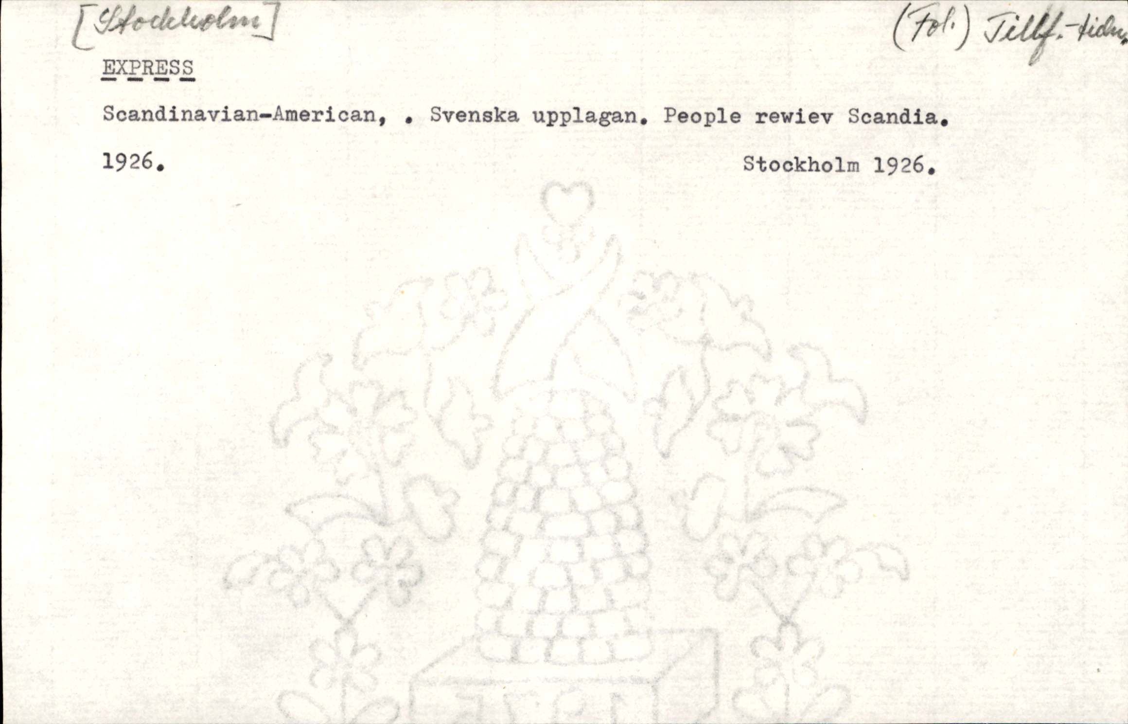 Catalogue Card_342407