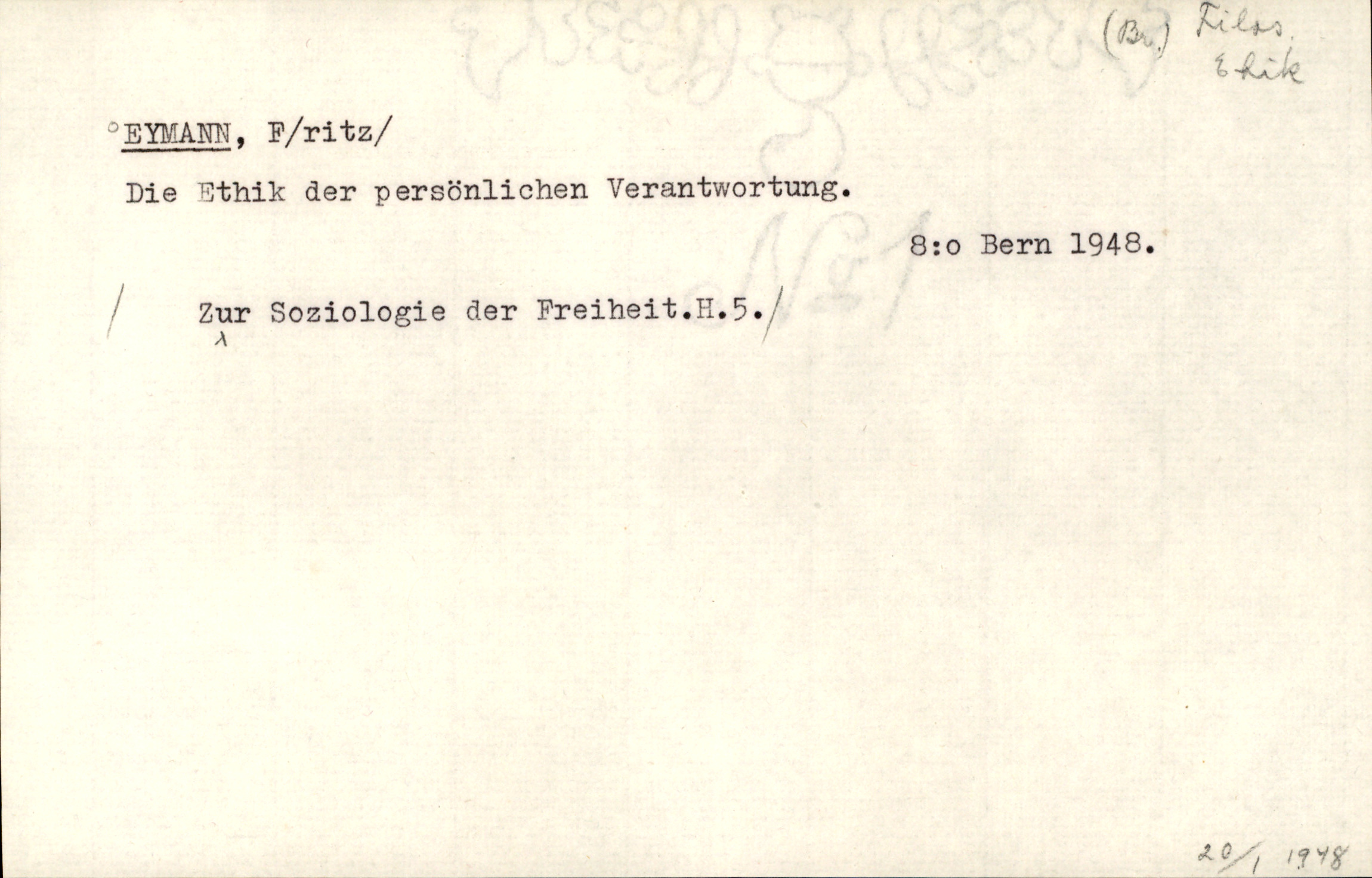 Catalogue Card