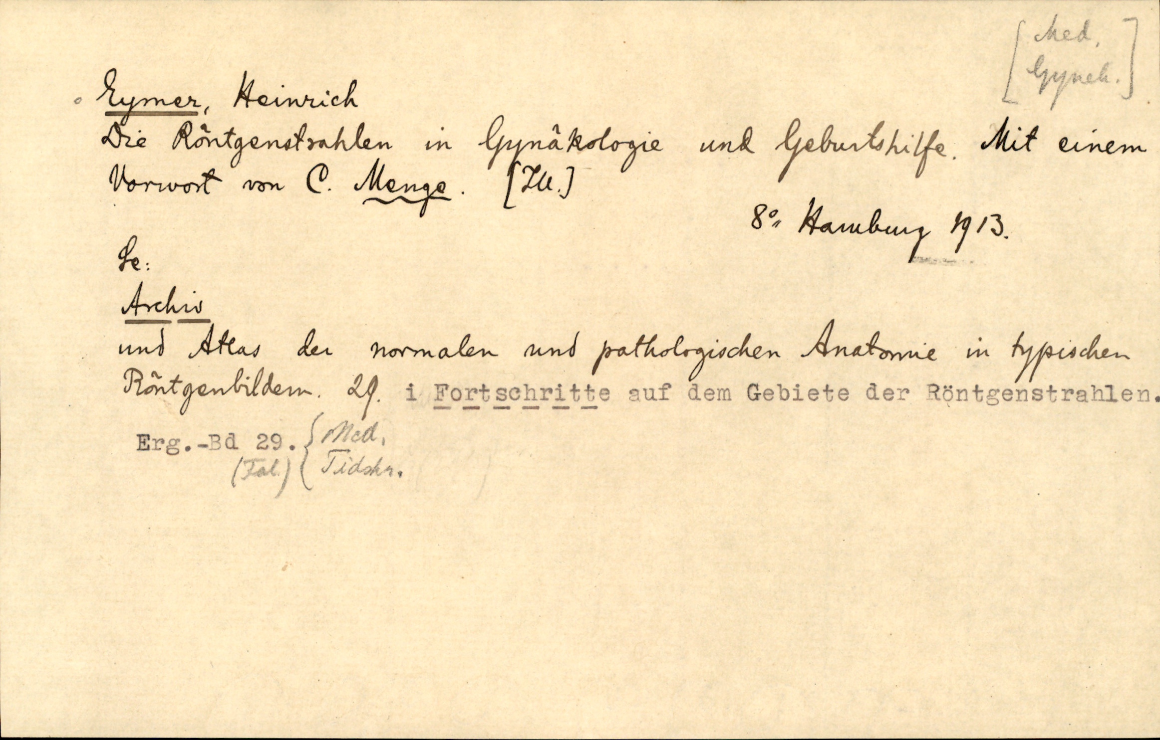 Catalogue Card