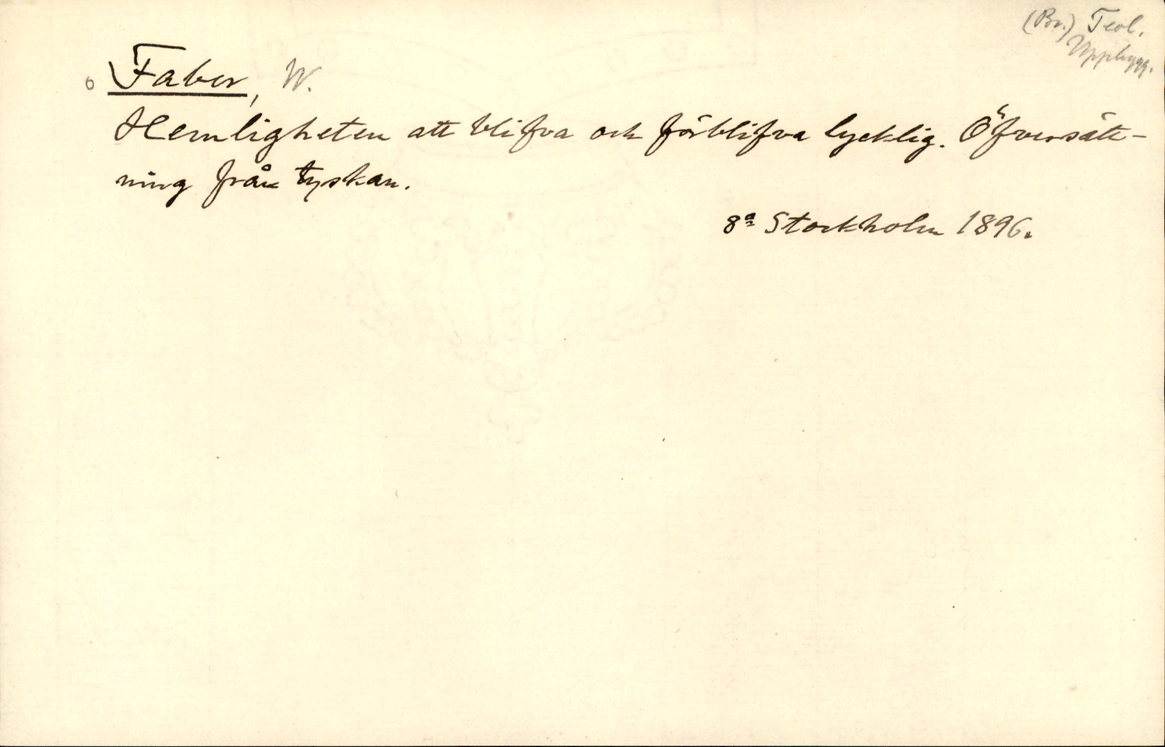 Catalogue Card_342833