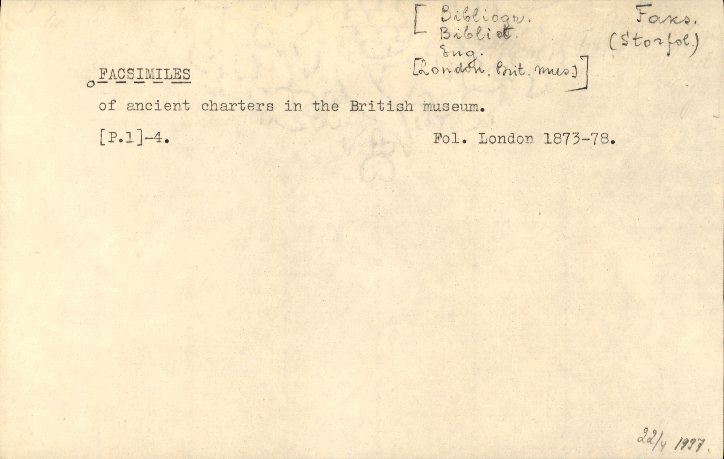 Catalogue Card