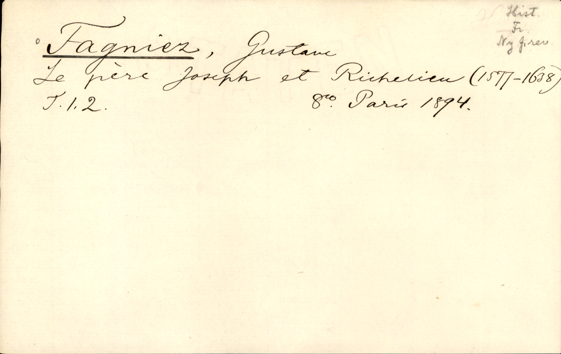 Catalogue Card