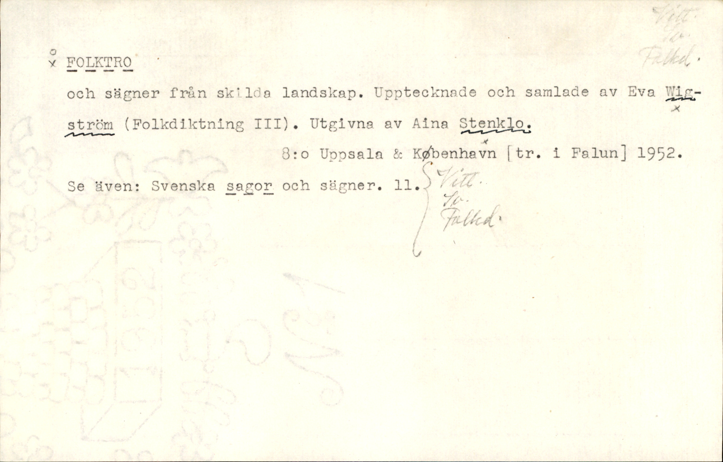 Catalogue Card
