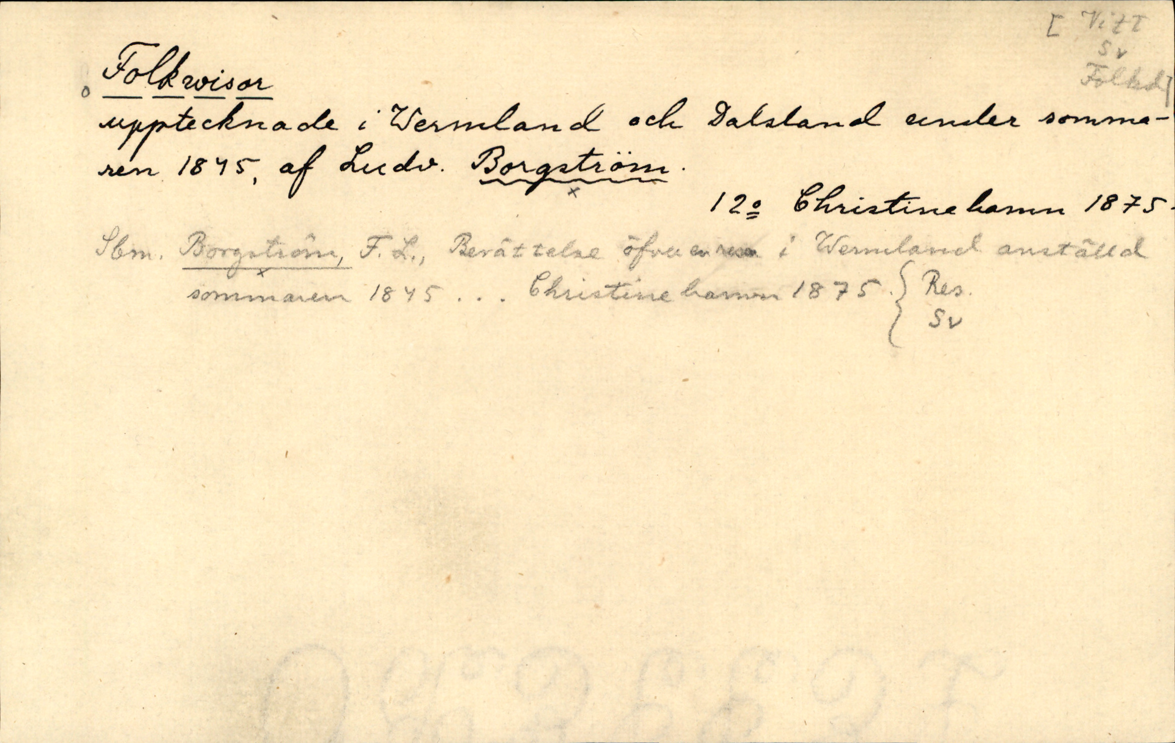 Catalogue Card