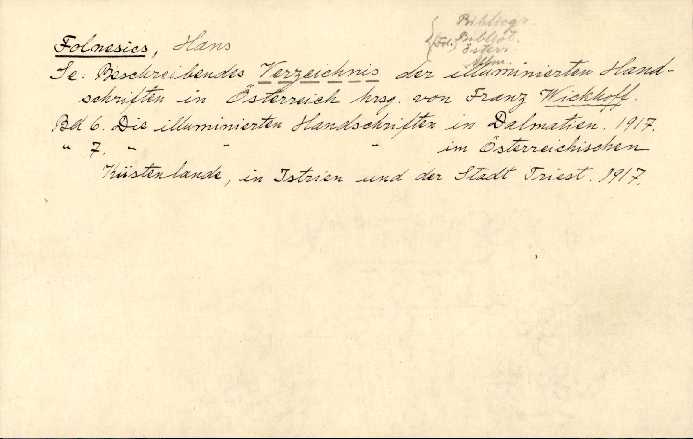 Catalogue Card