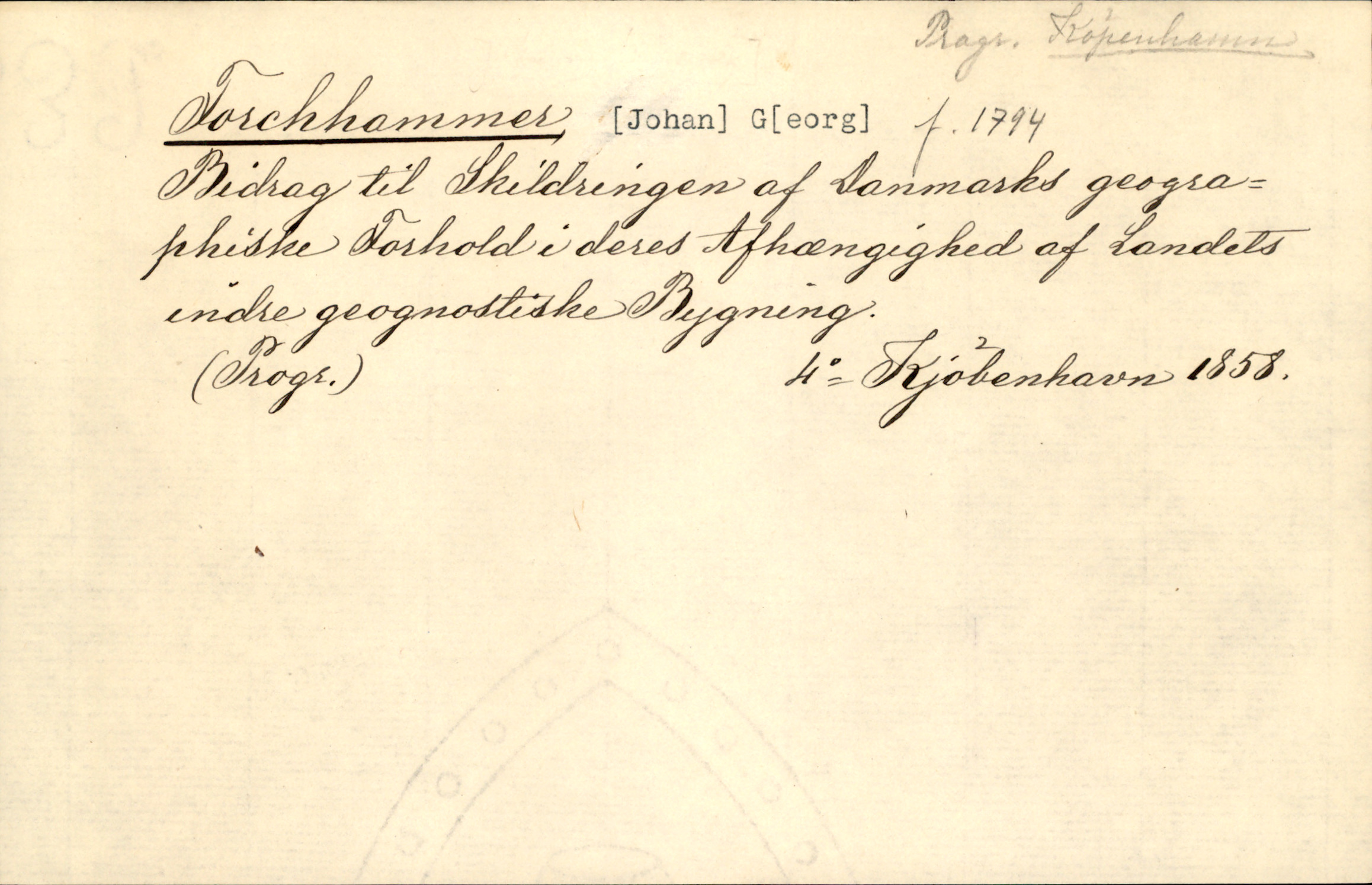 Catalogue Card