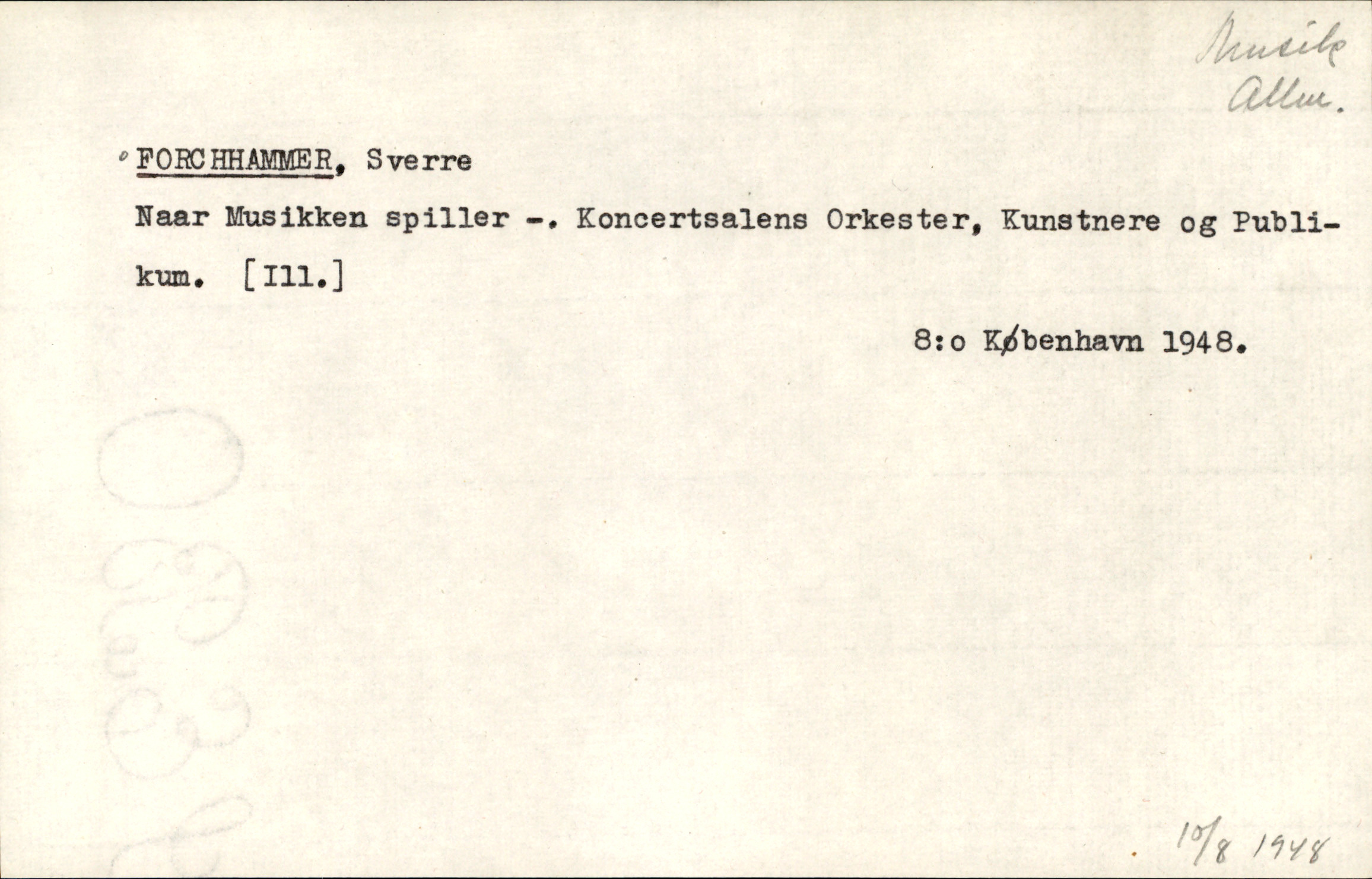 Catalogue Card