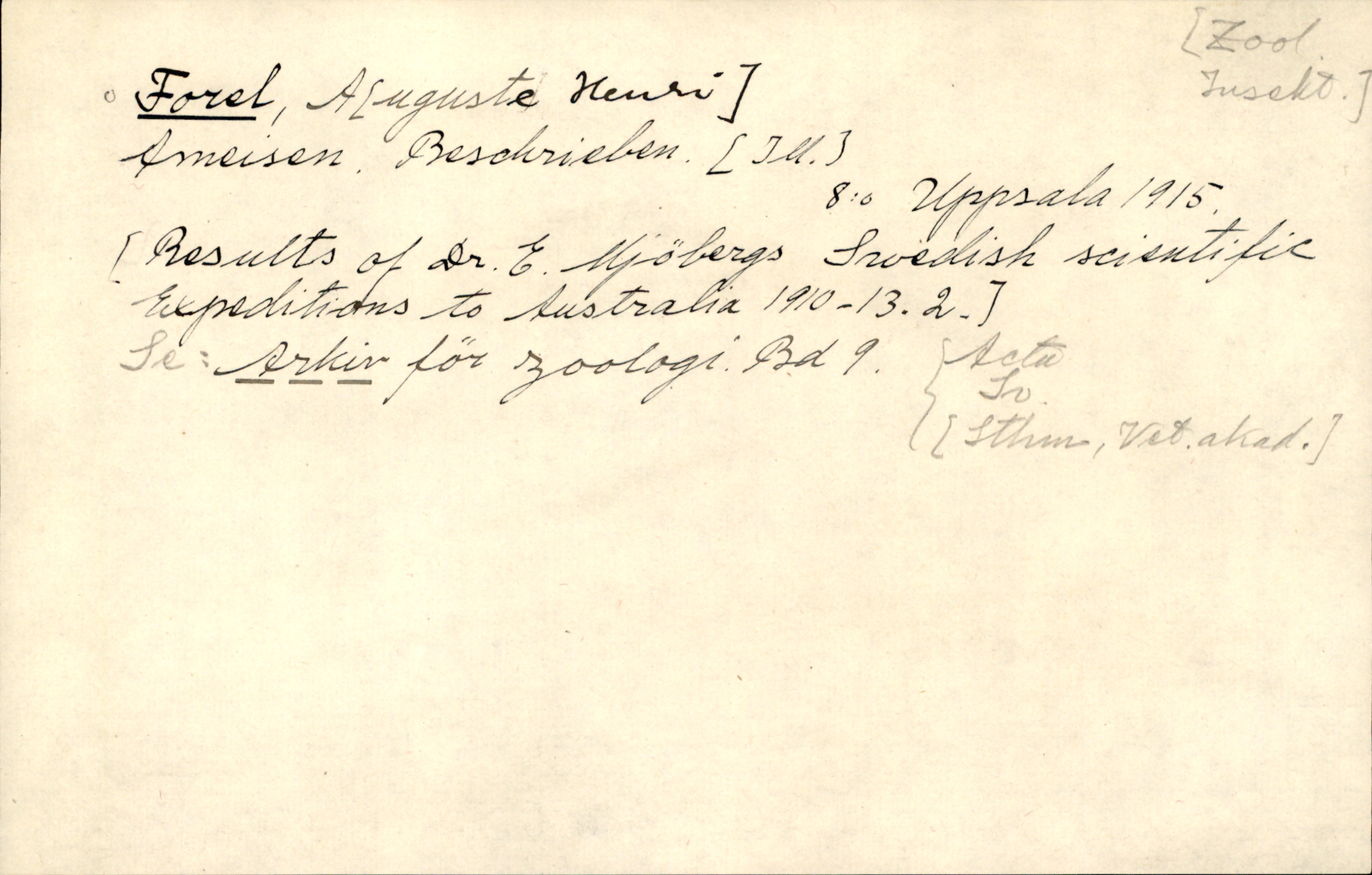Catalogue Card