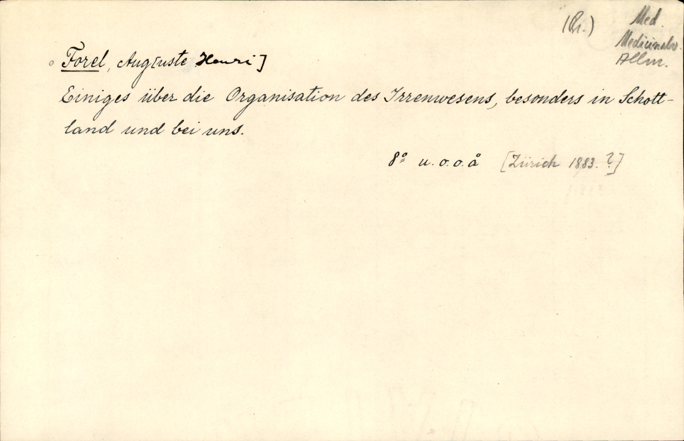 Catalogue Card