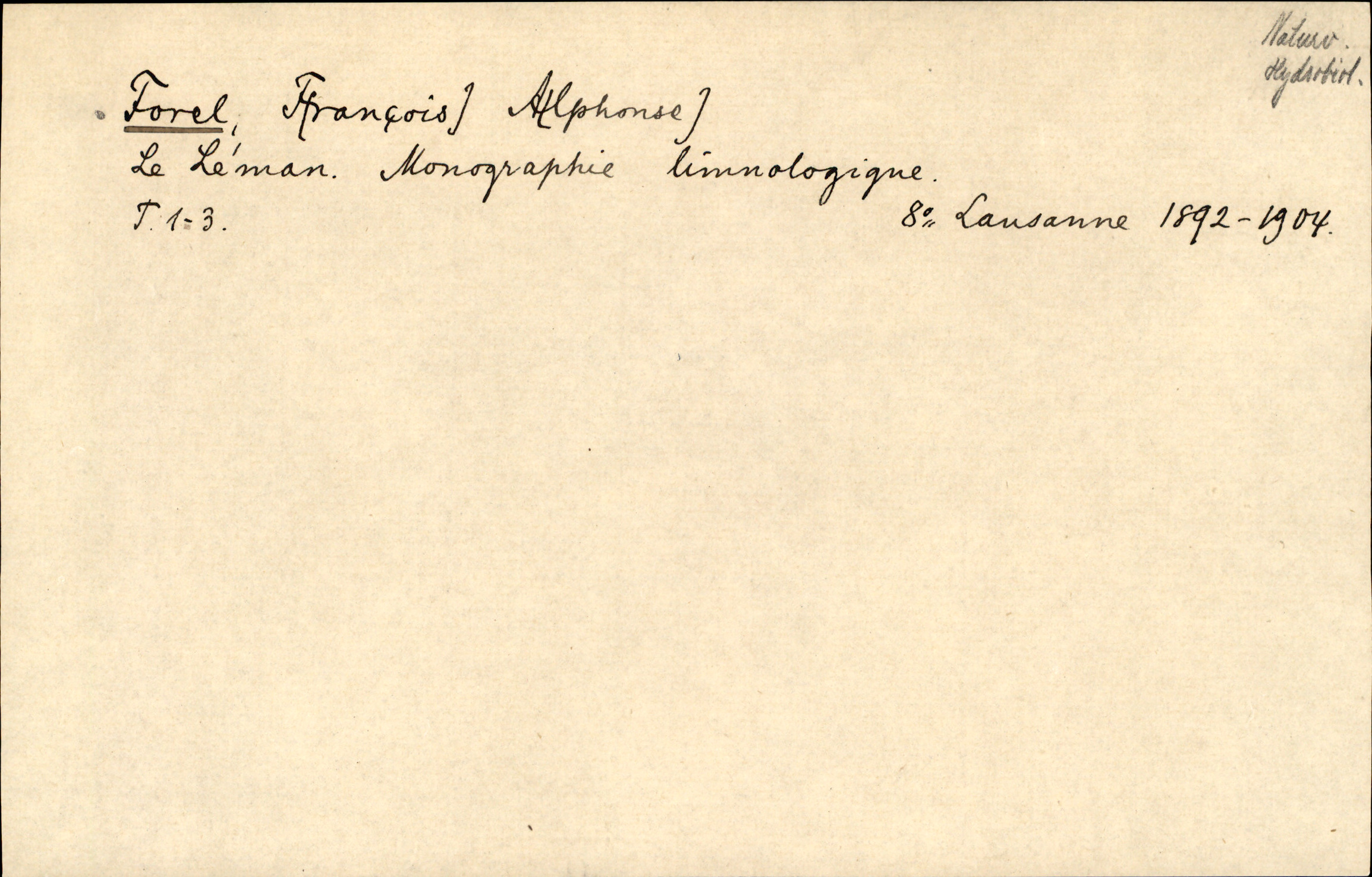Catalogue Card