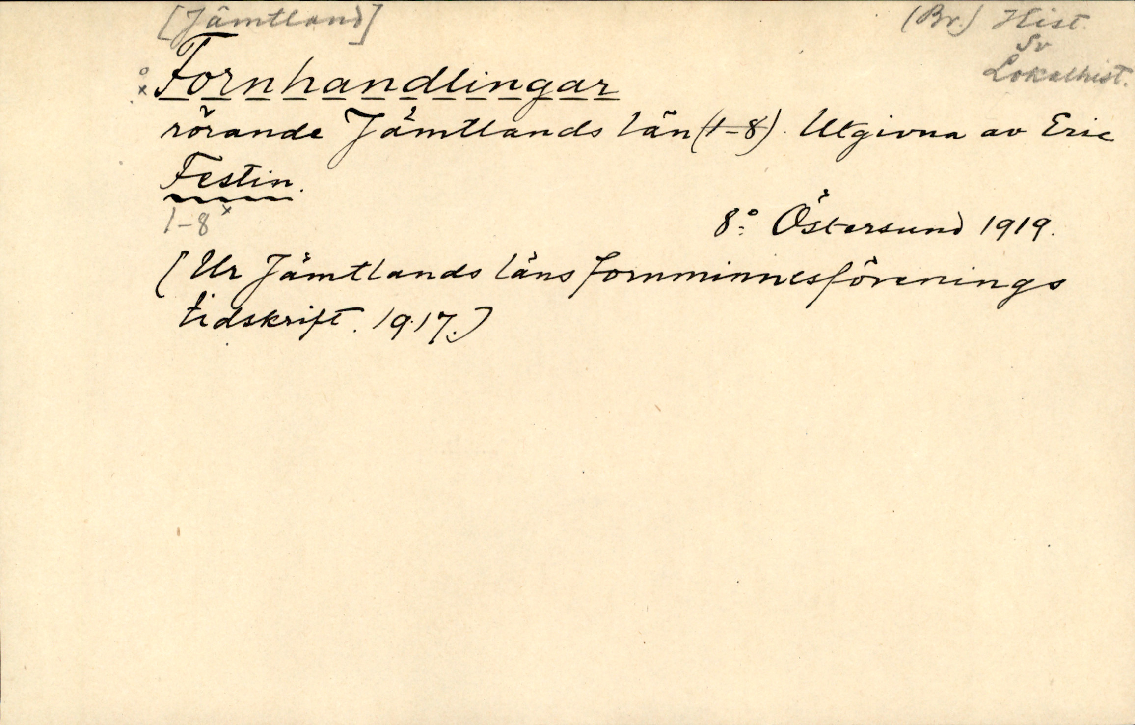 Catalogue Card