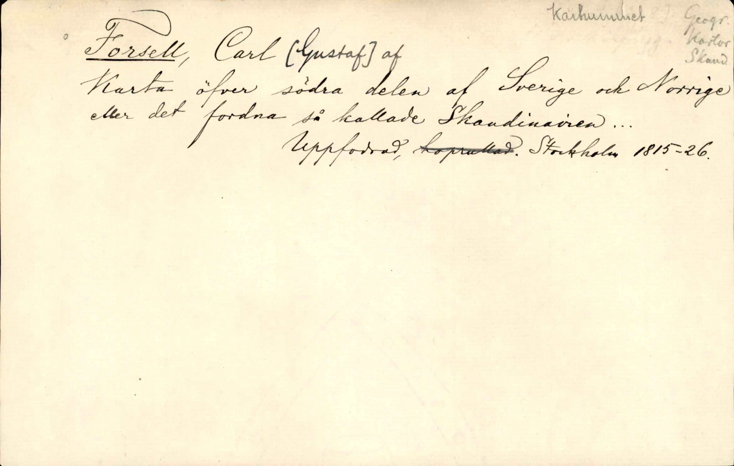 Catalogue Card