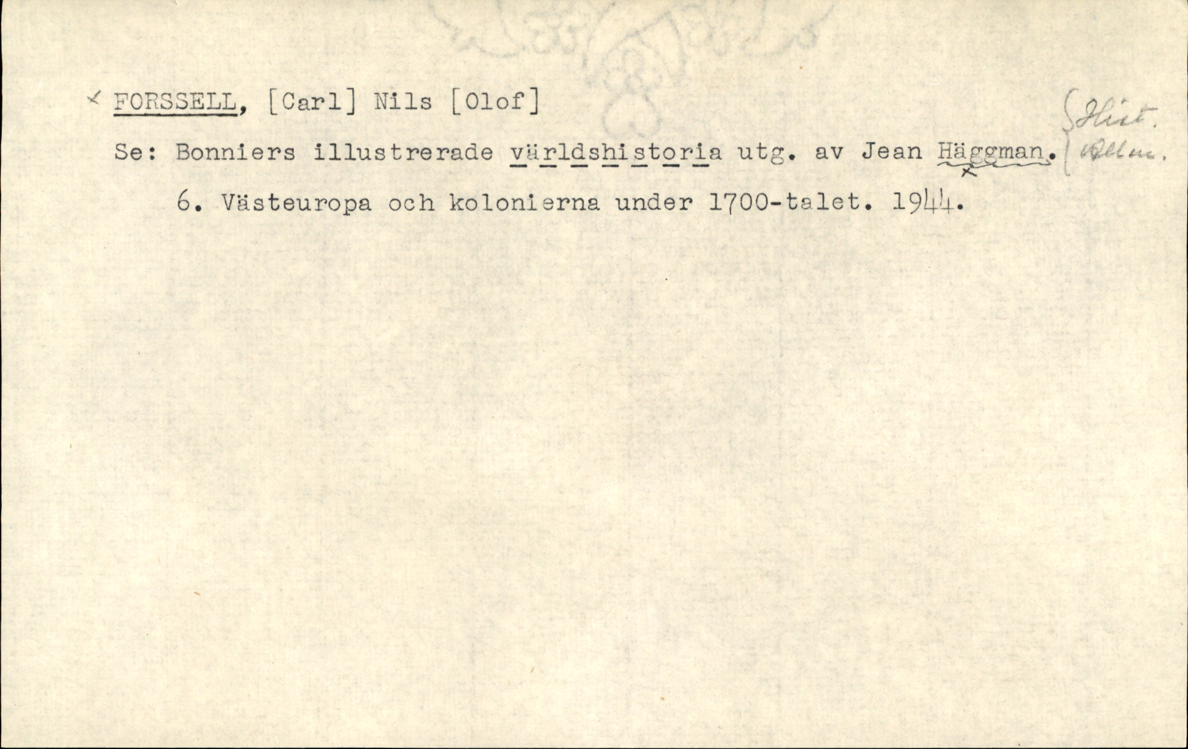 Catalogue Card