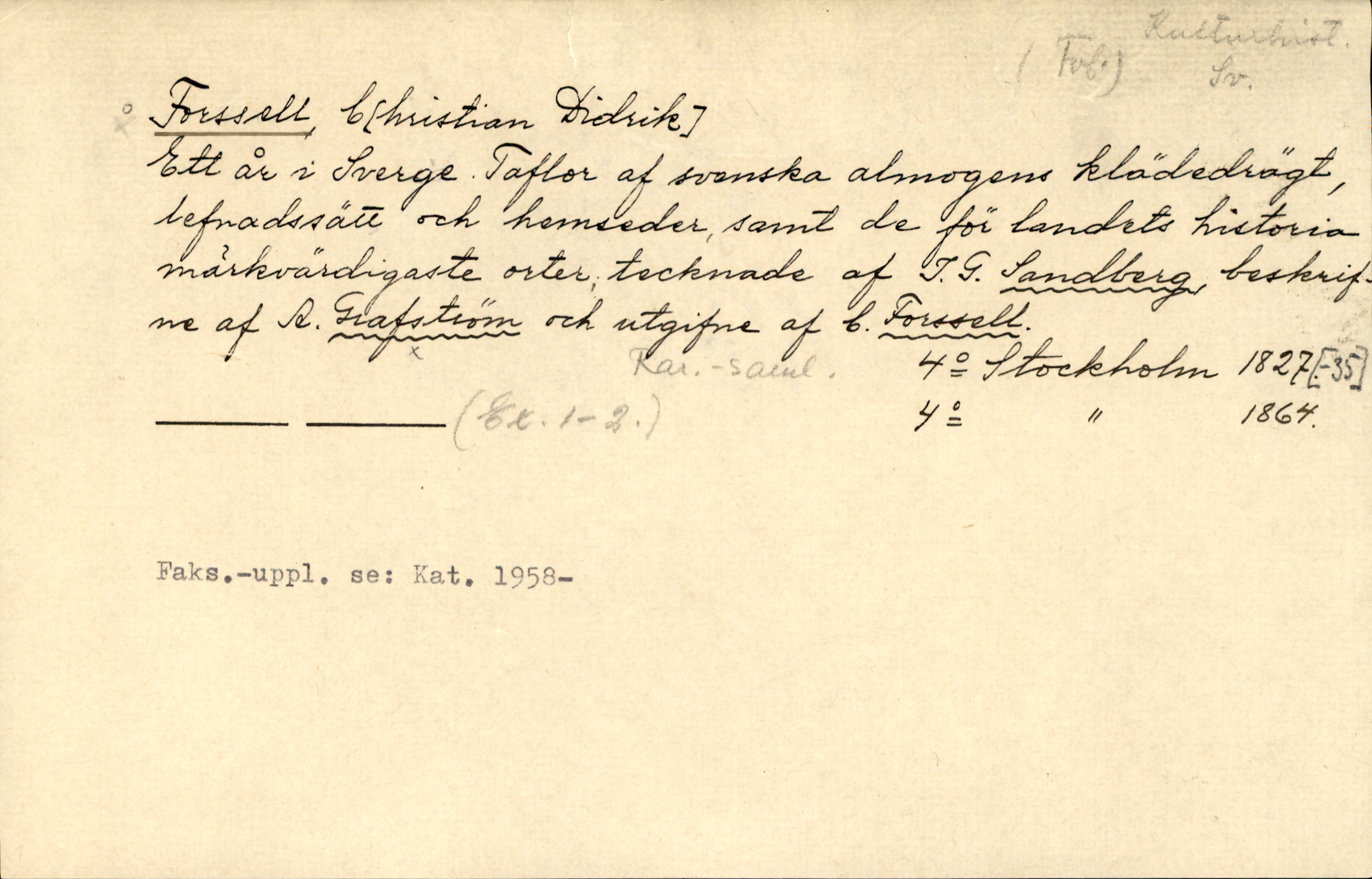 Catalogue Card