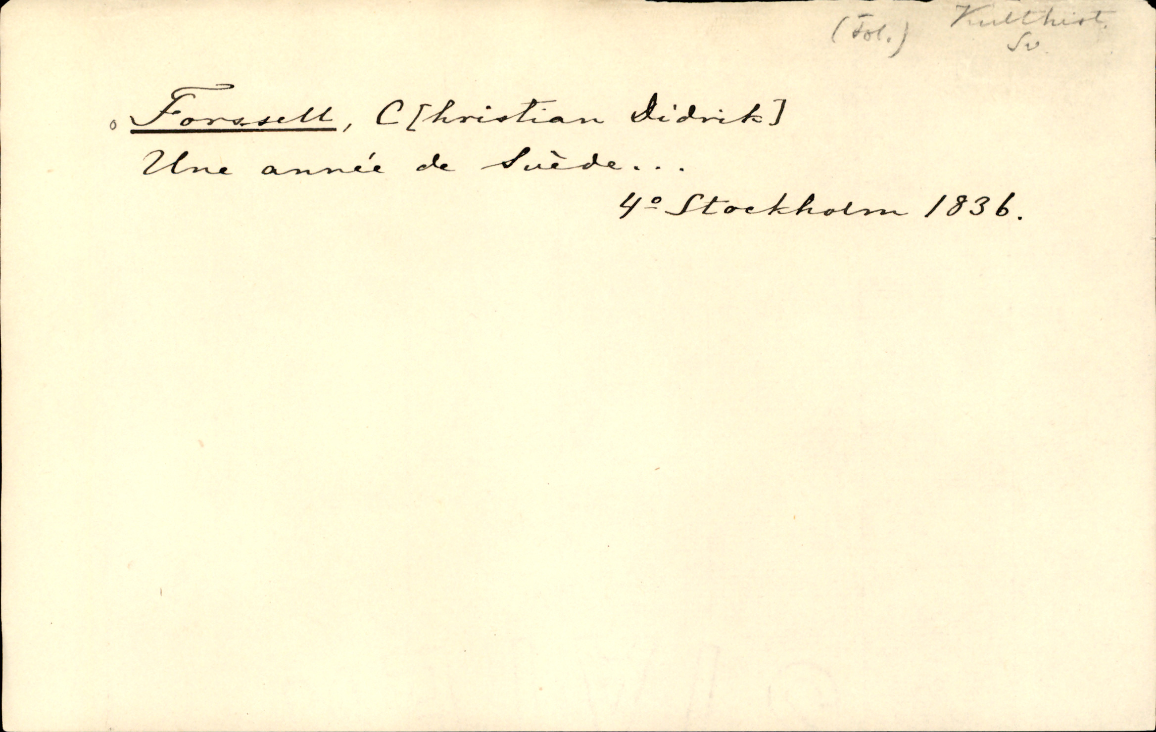 Catalogue Card