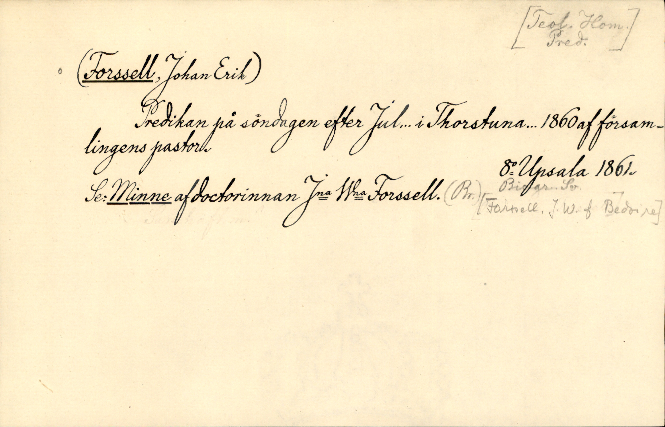 Catalogue Card