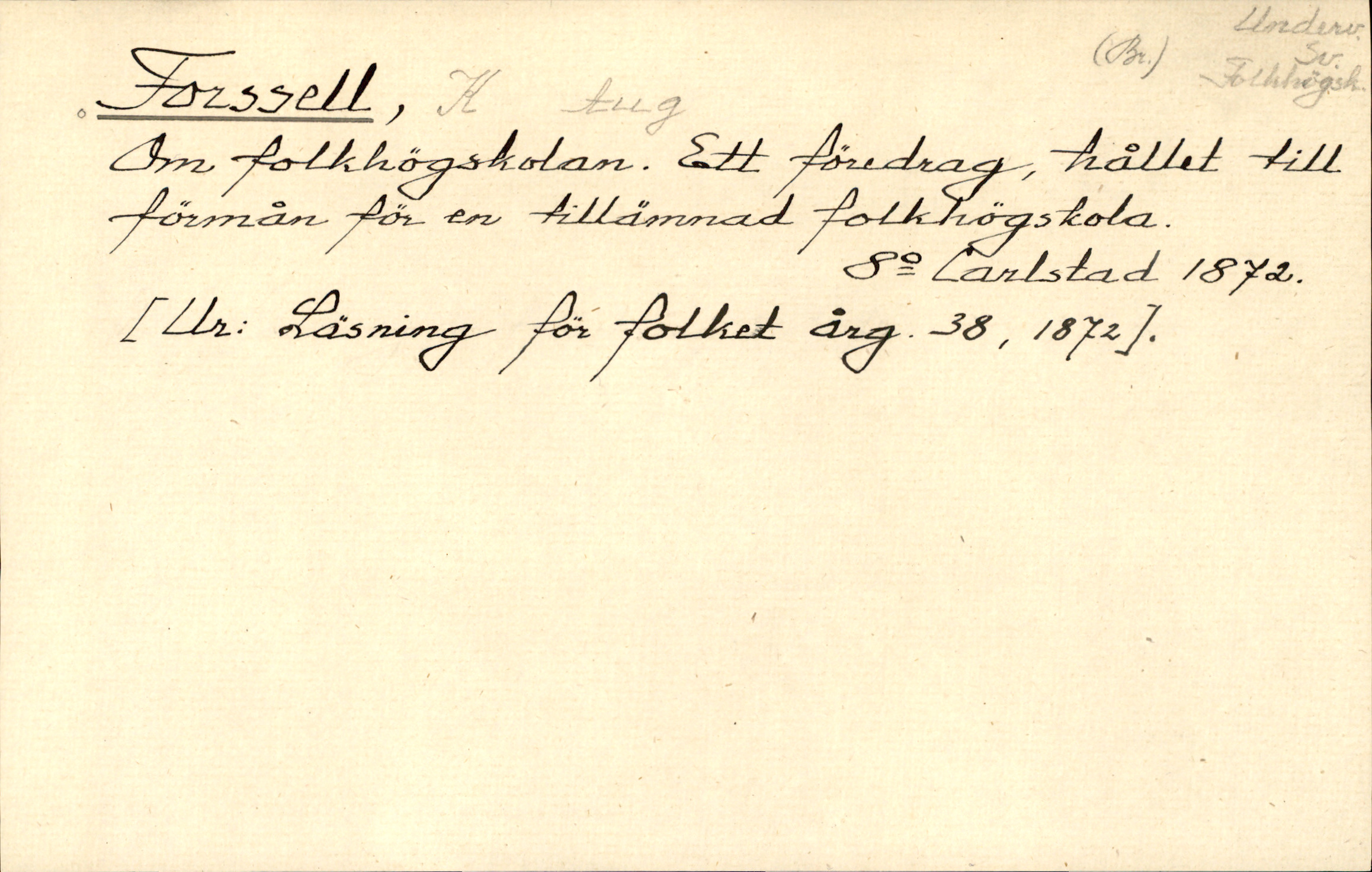 Catalogue Card