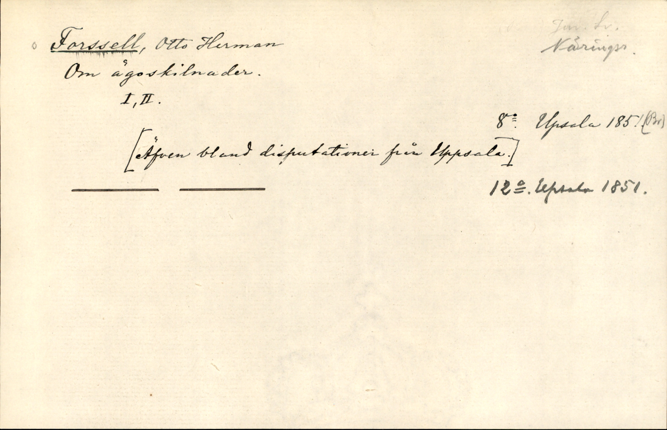 Catalogue Card