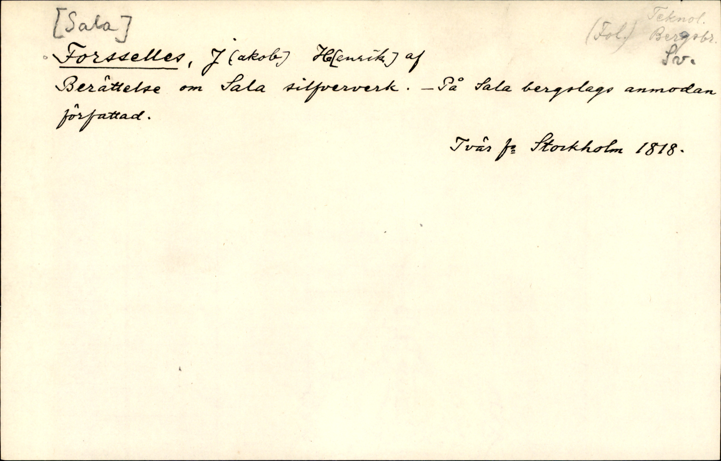 Catalogue Card