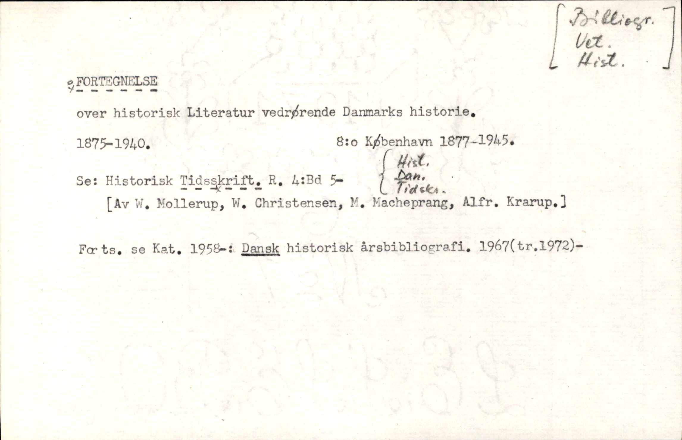Catalogue Card