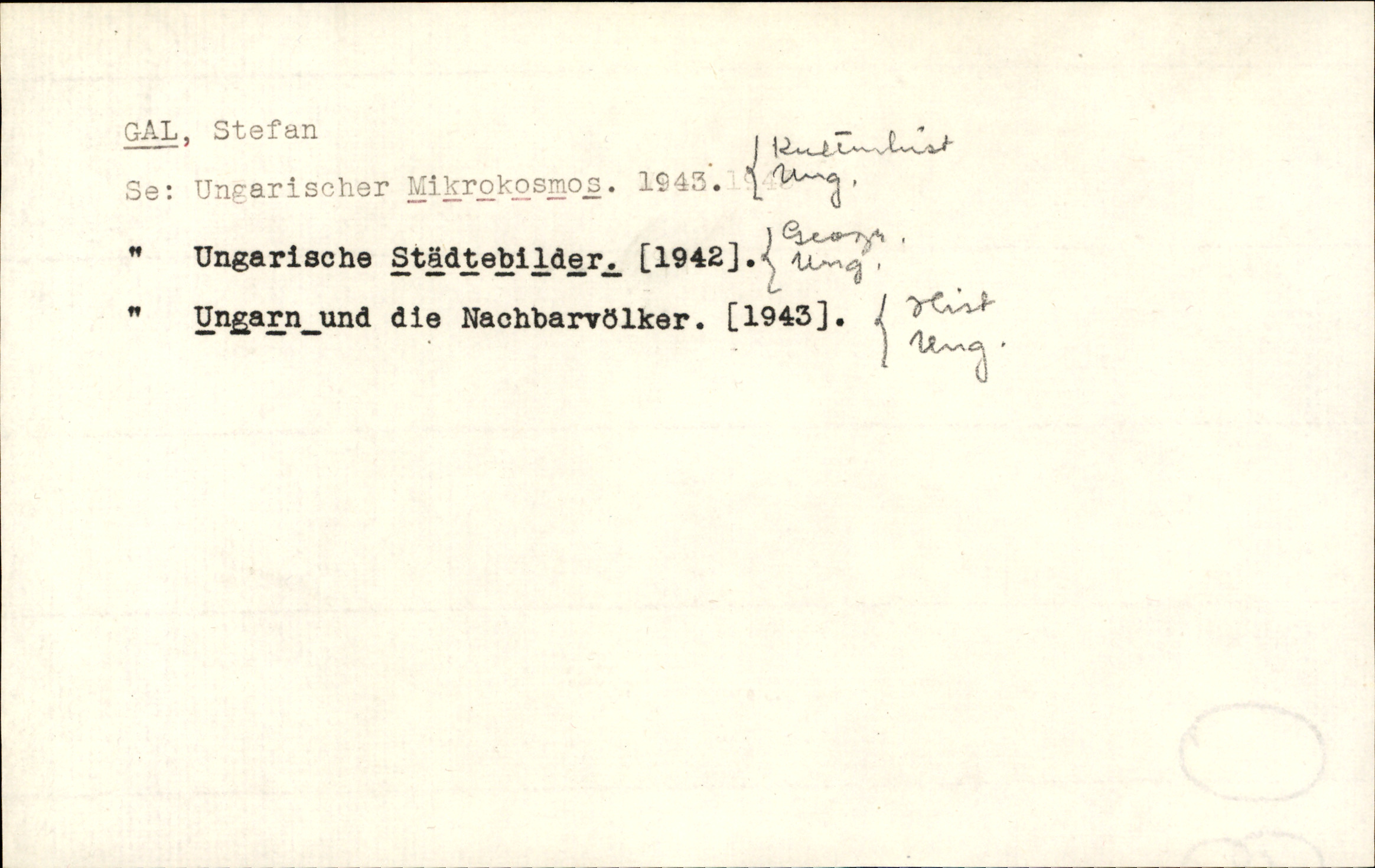 Catalogue Card
