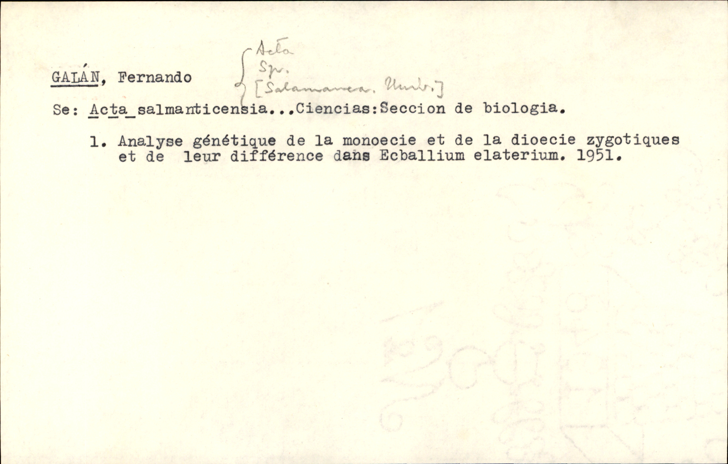 Catalogue Card