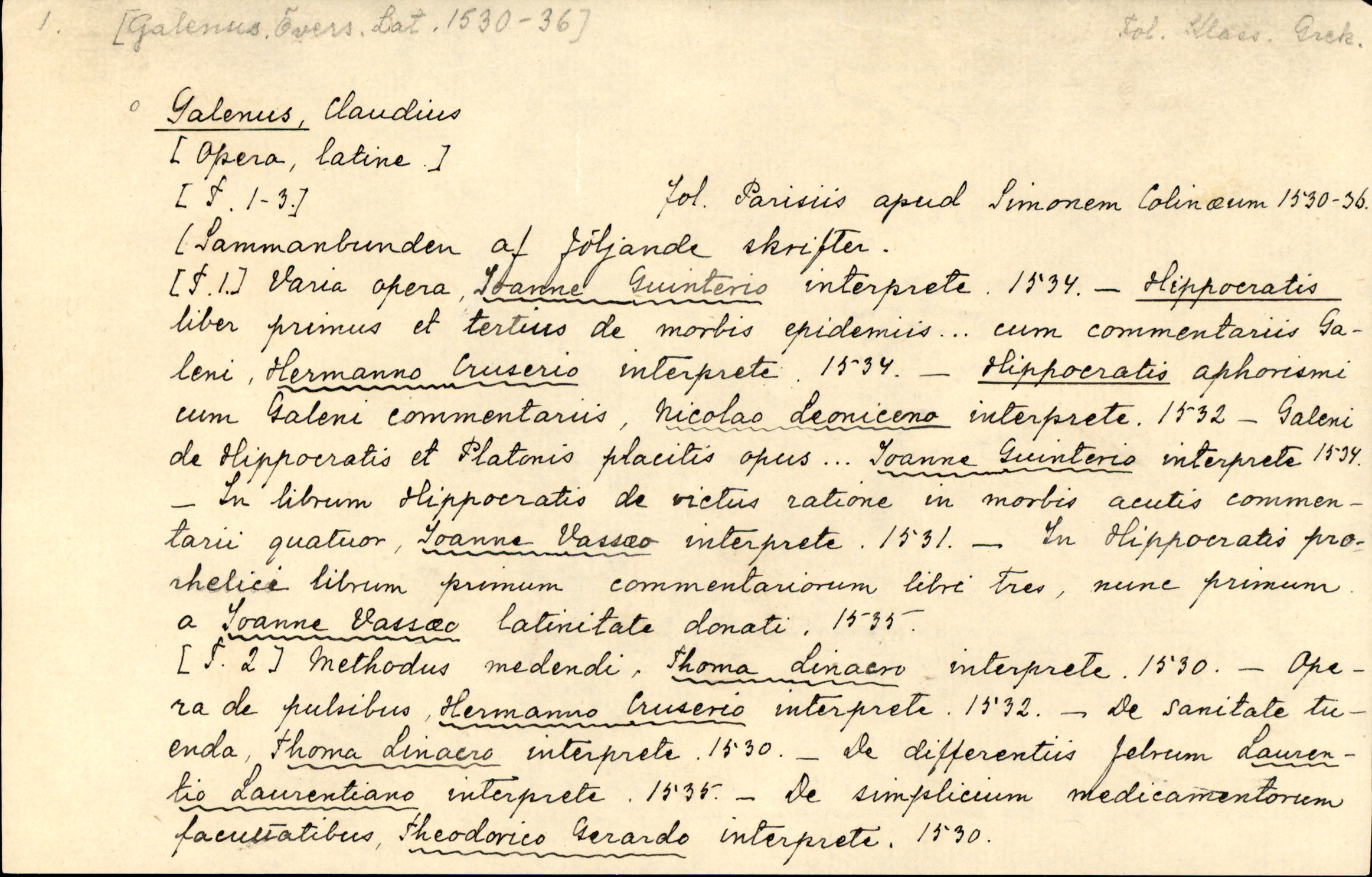 Catalogue Card