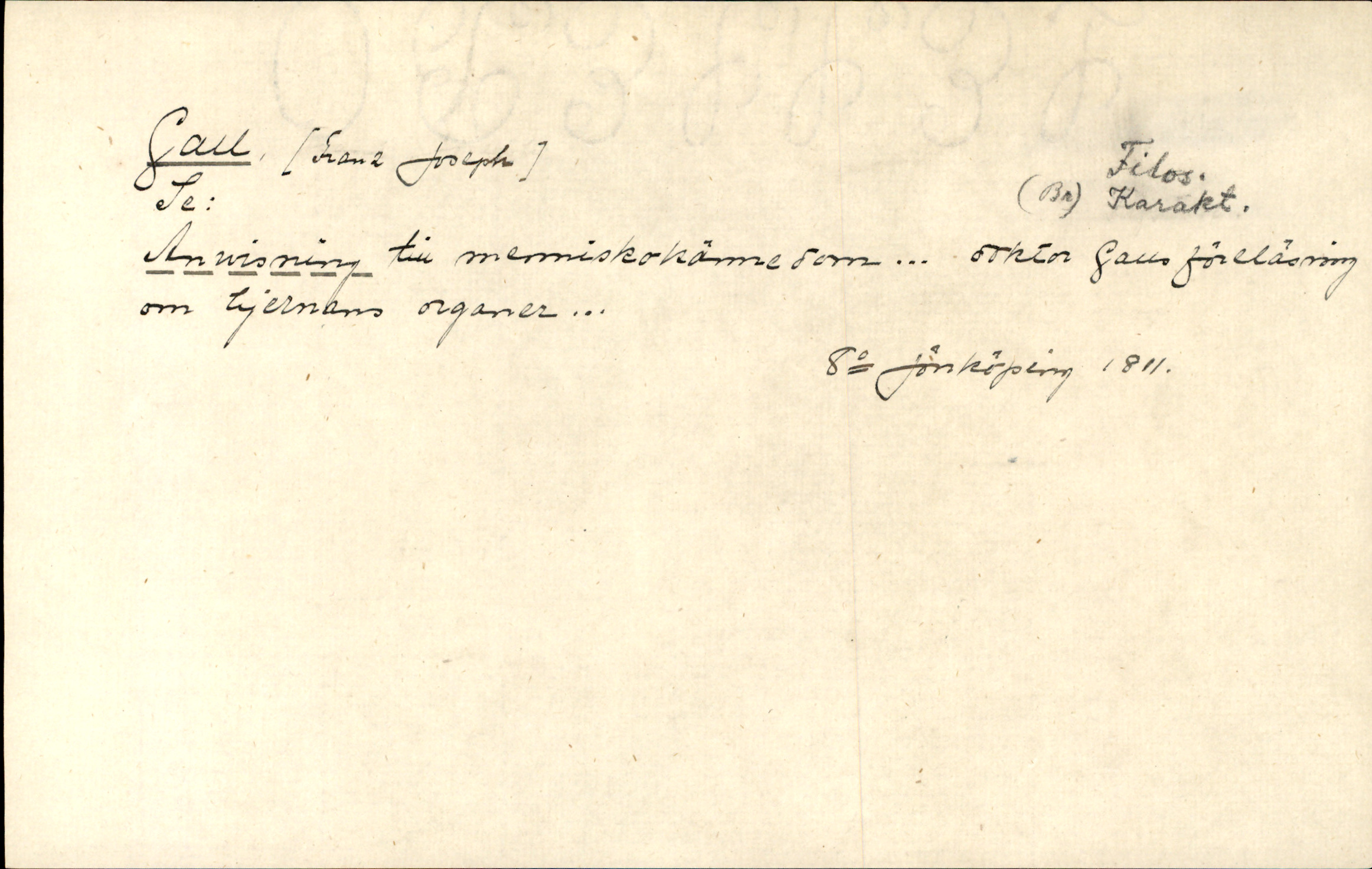 Catalogue Card