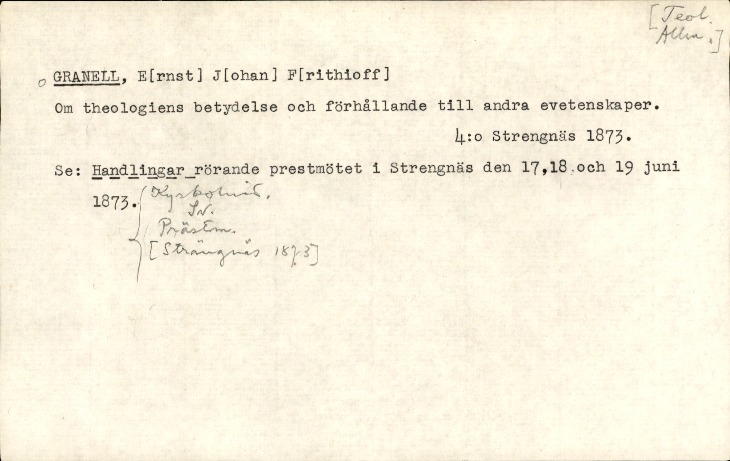 Catalogue Card_400908