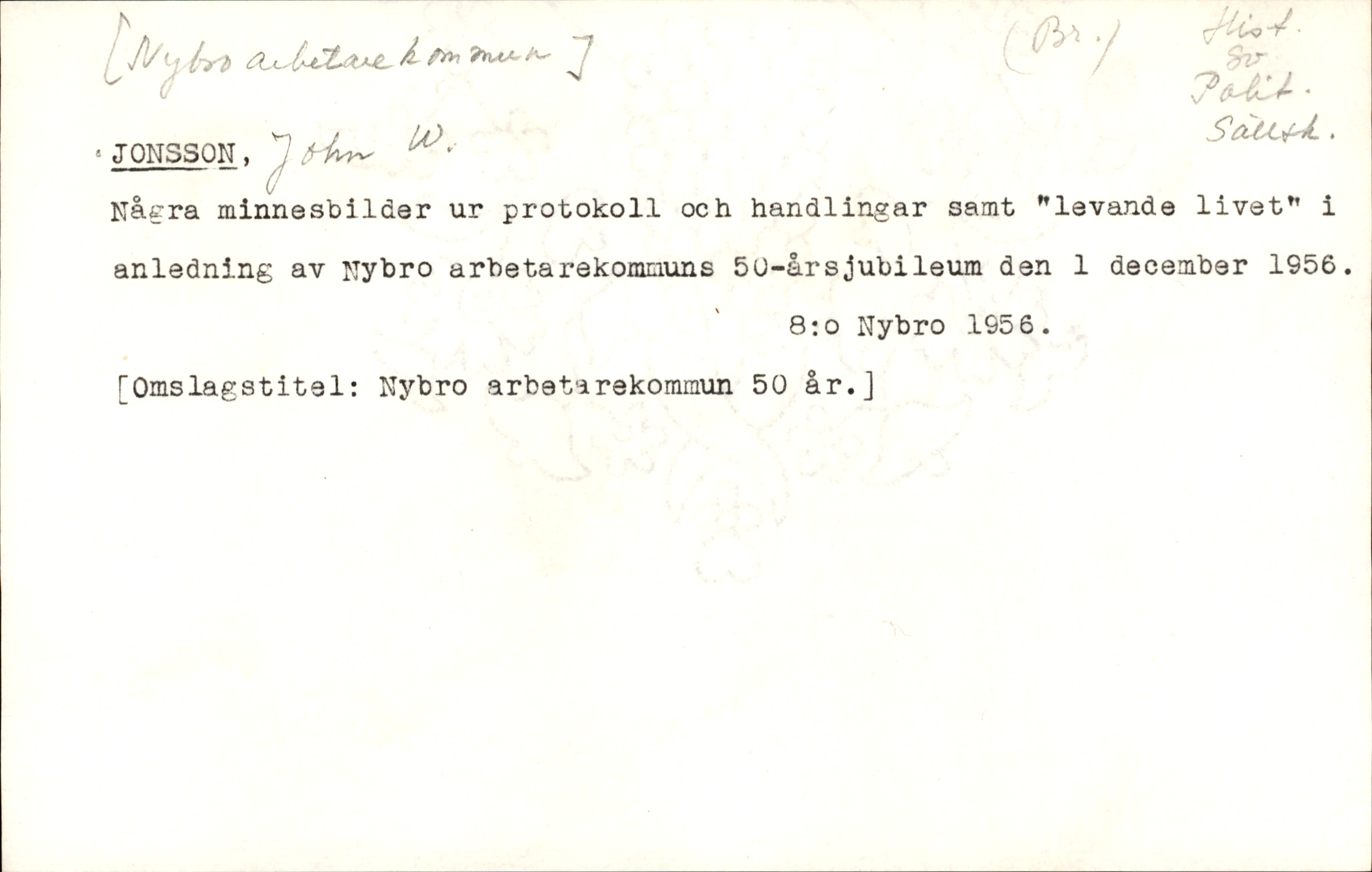 Catalogue Card_496981