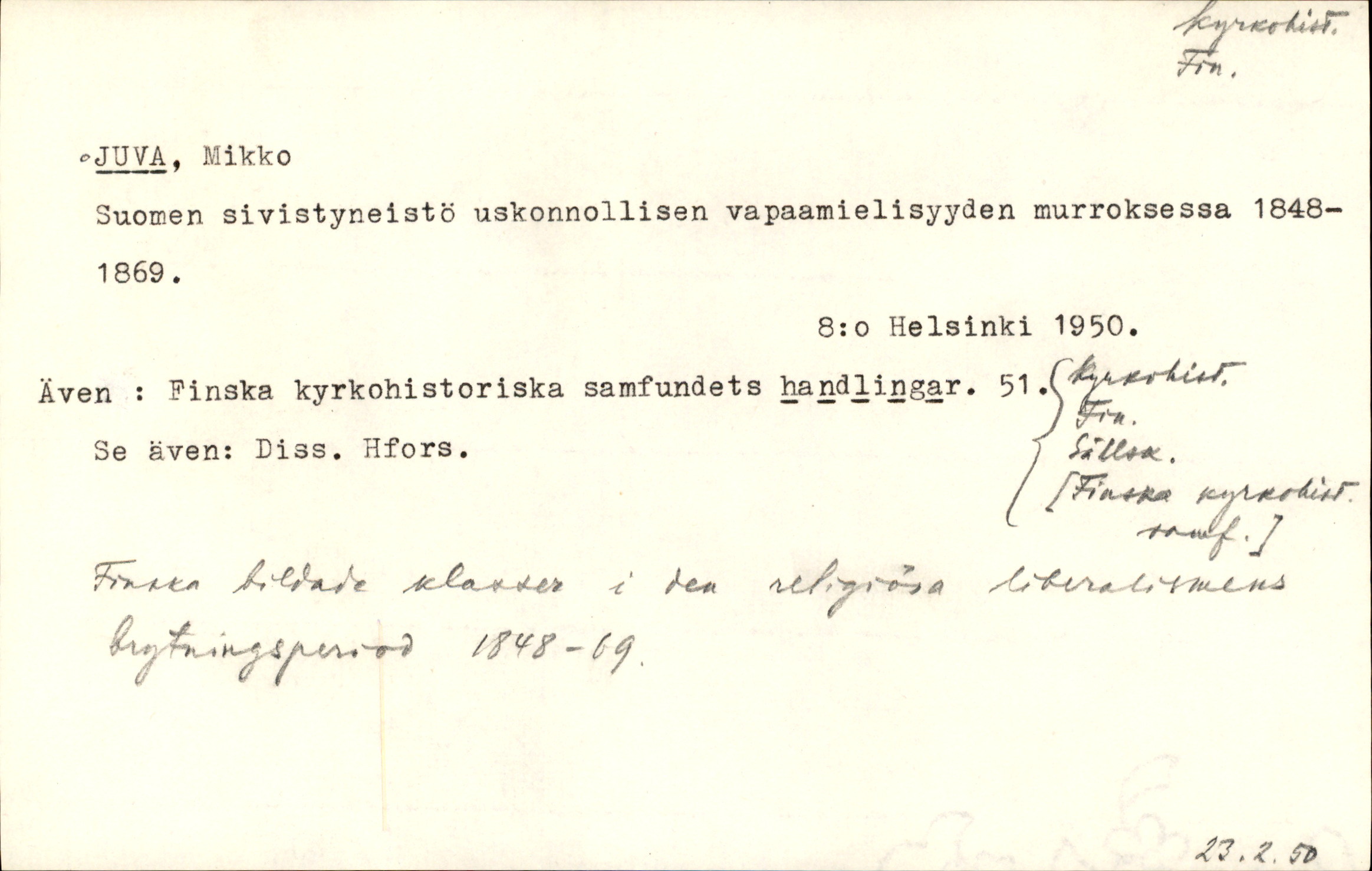 Catalogue Card_503853