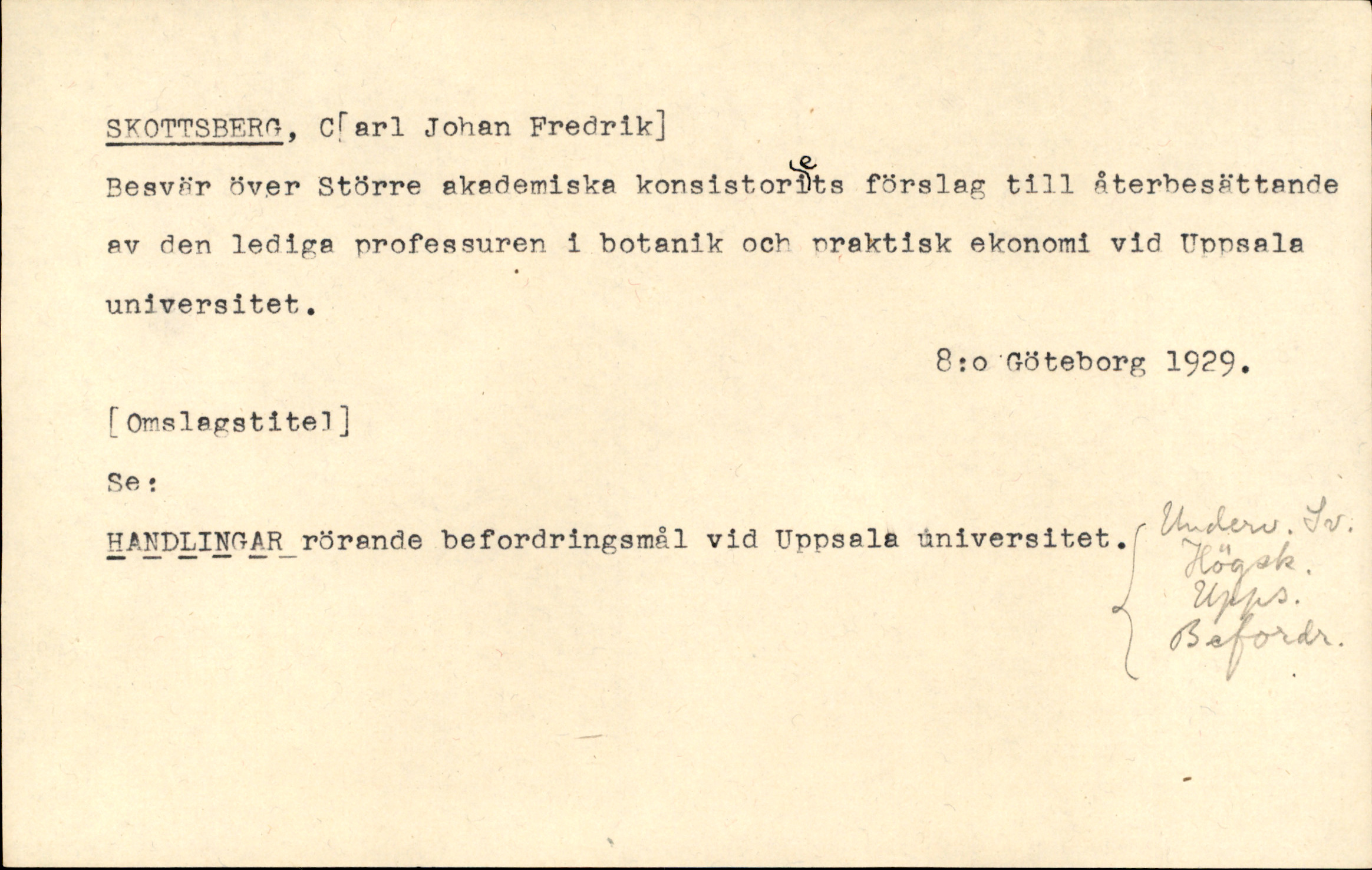 Catalogue Card_812998