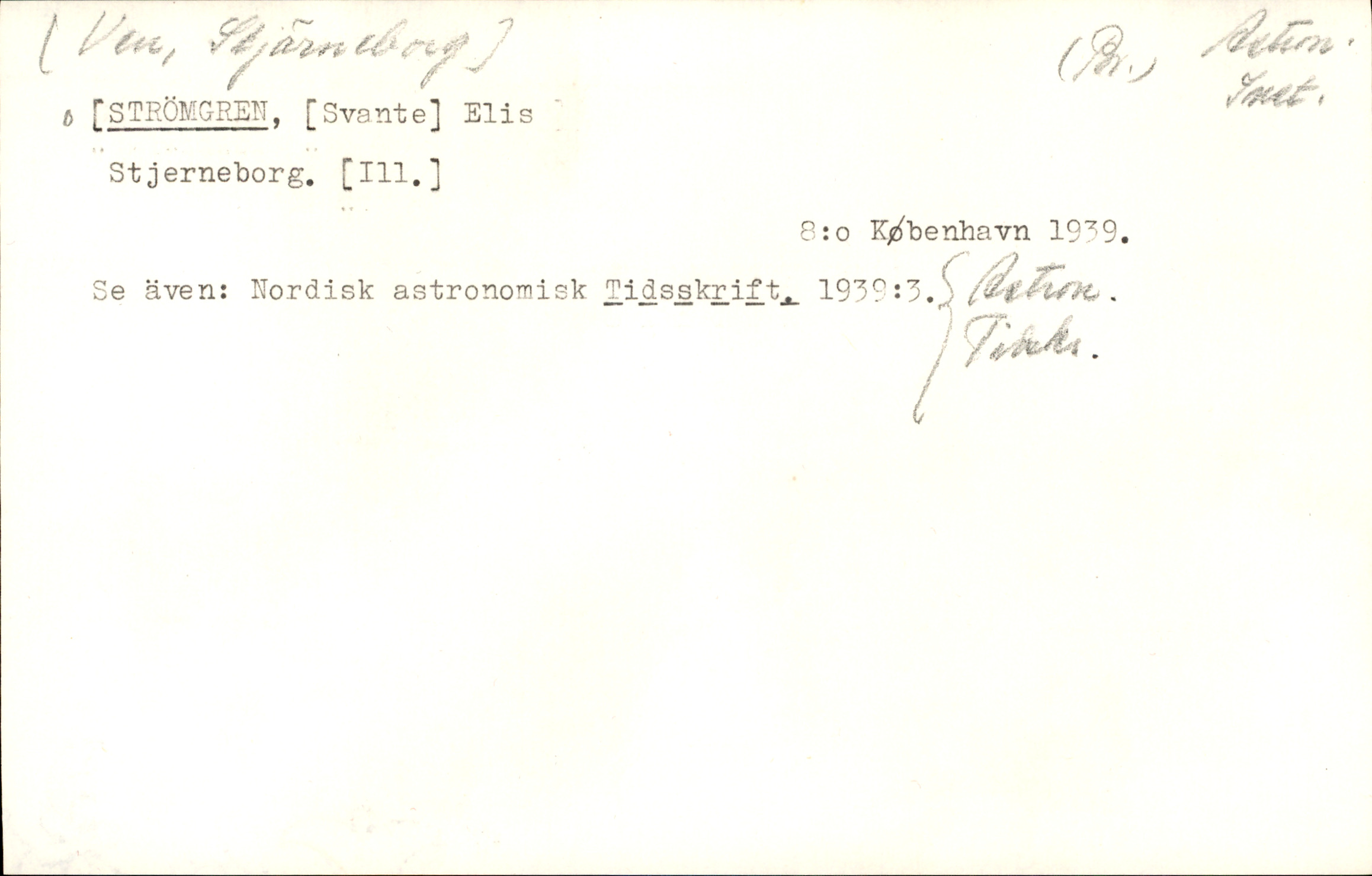 Catalogue Card
