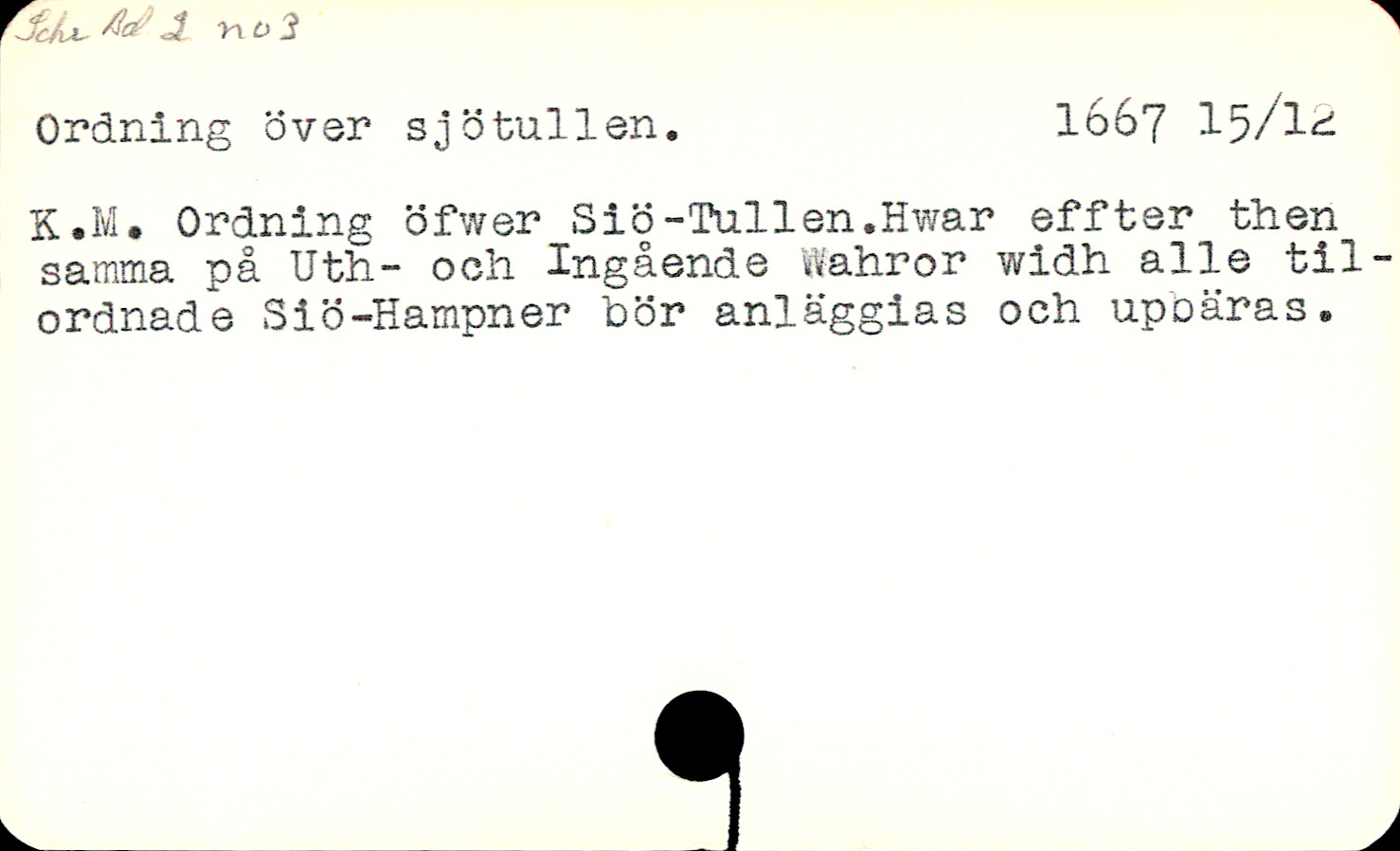 Catalogue Card