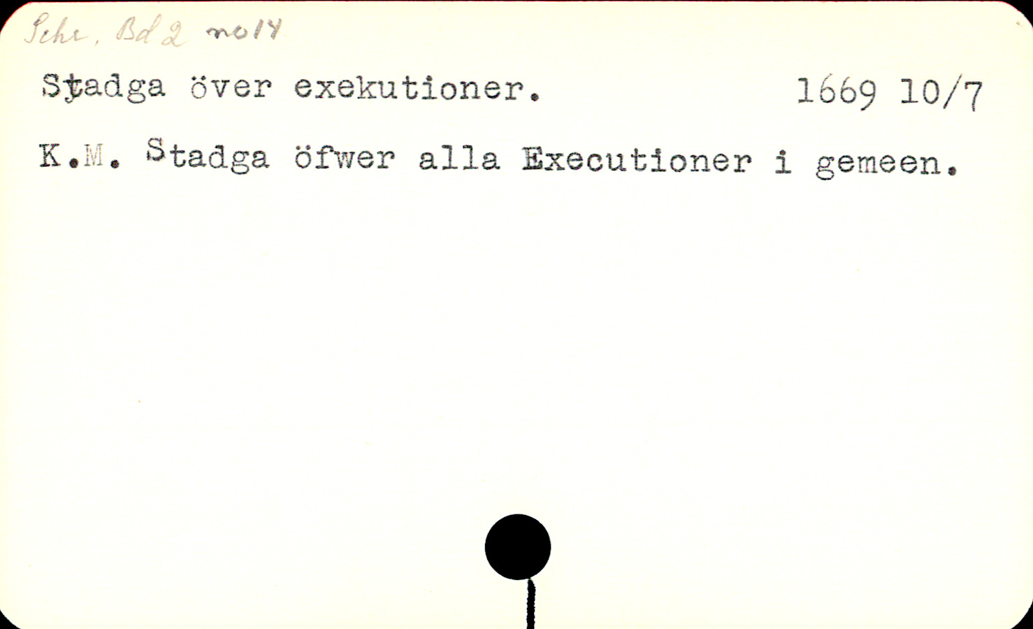 Catalogue Card
