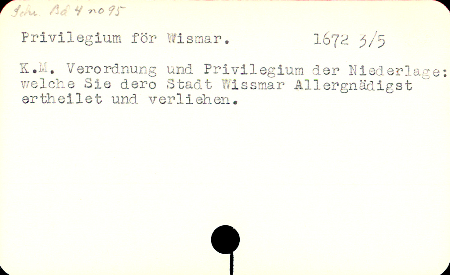 Catalogue Card