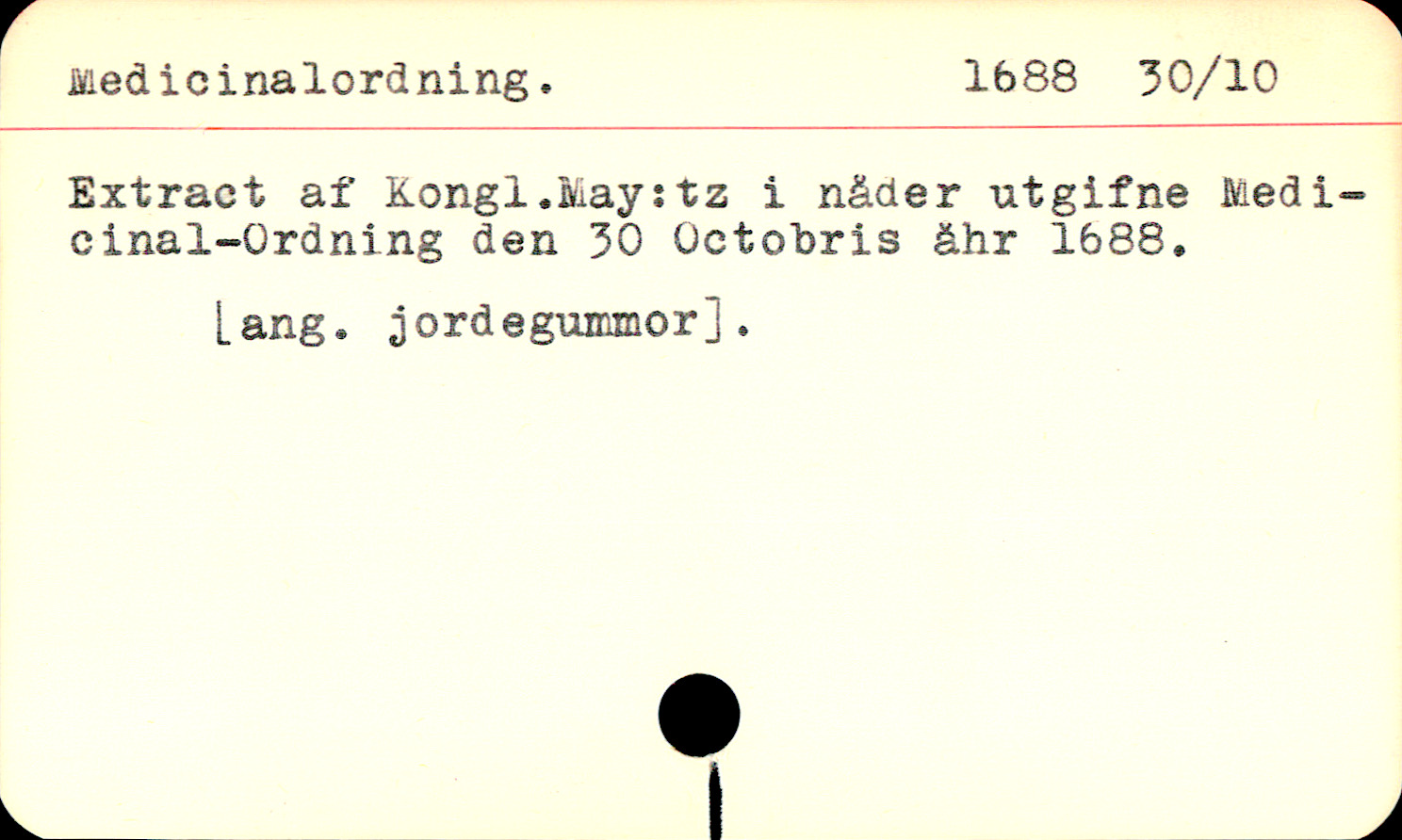 Catalogue Card